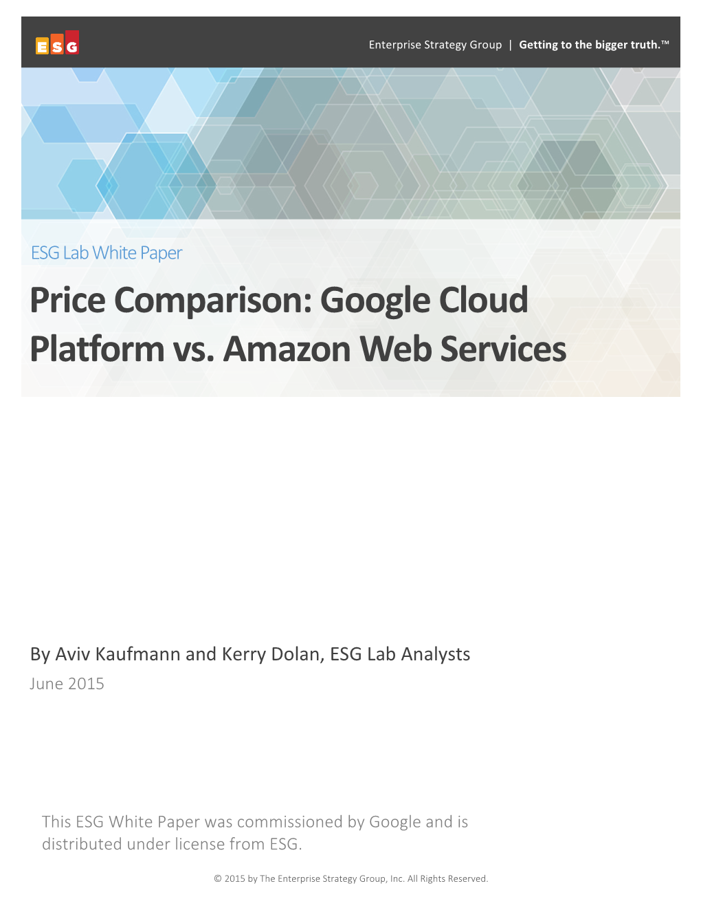 Price Comparison: Google Cloud Platform Vs. Amazon Web Services