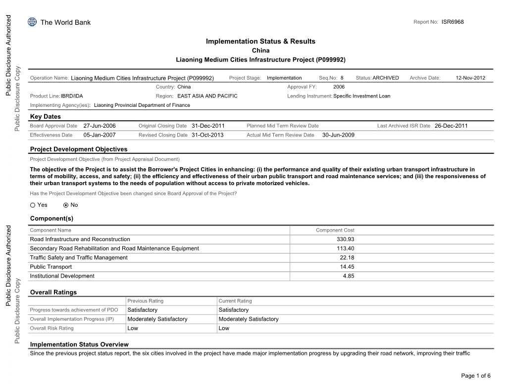 World Bank Document