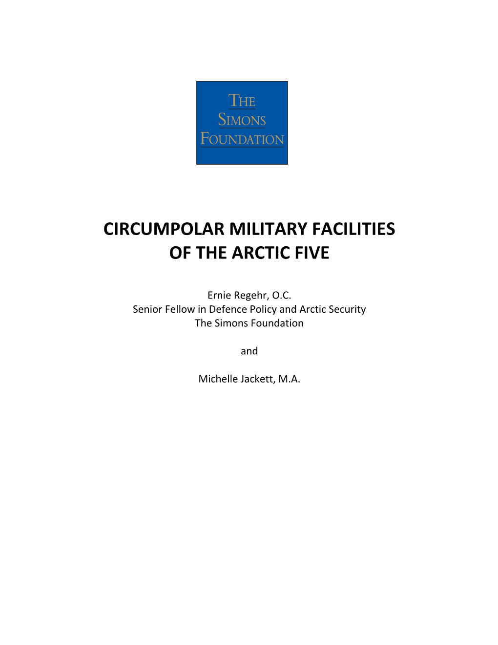 Circumpolar Military Facilities of the Arctic Five