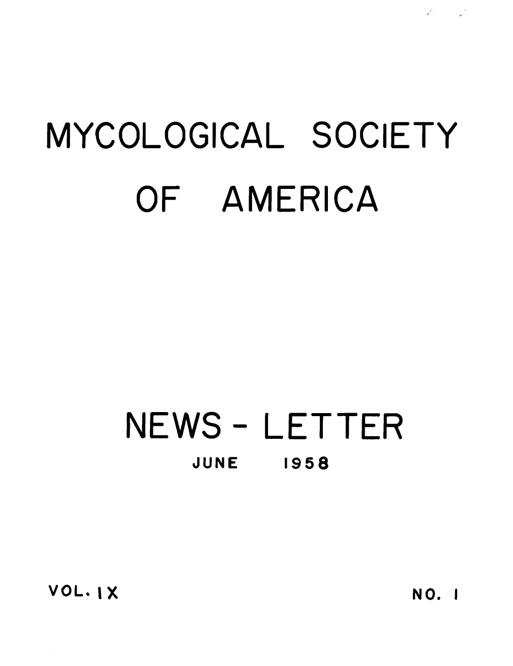 Mycological Society of America News