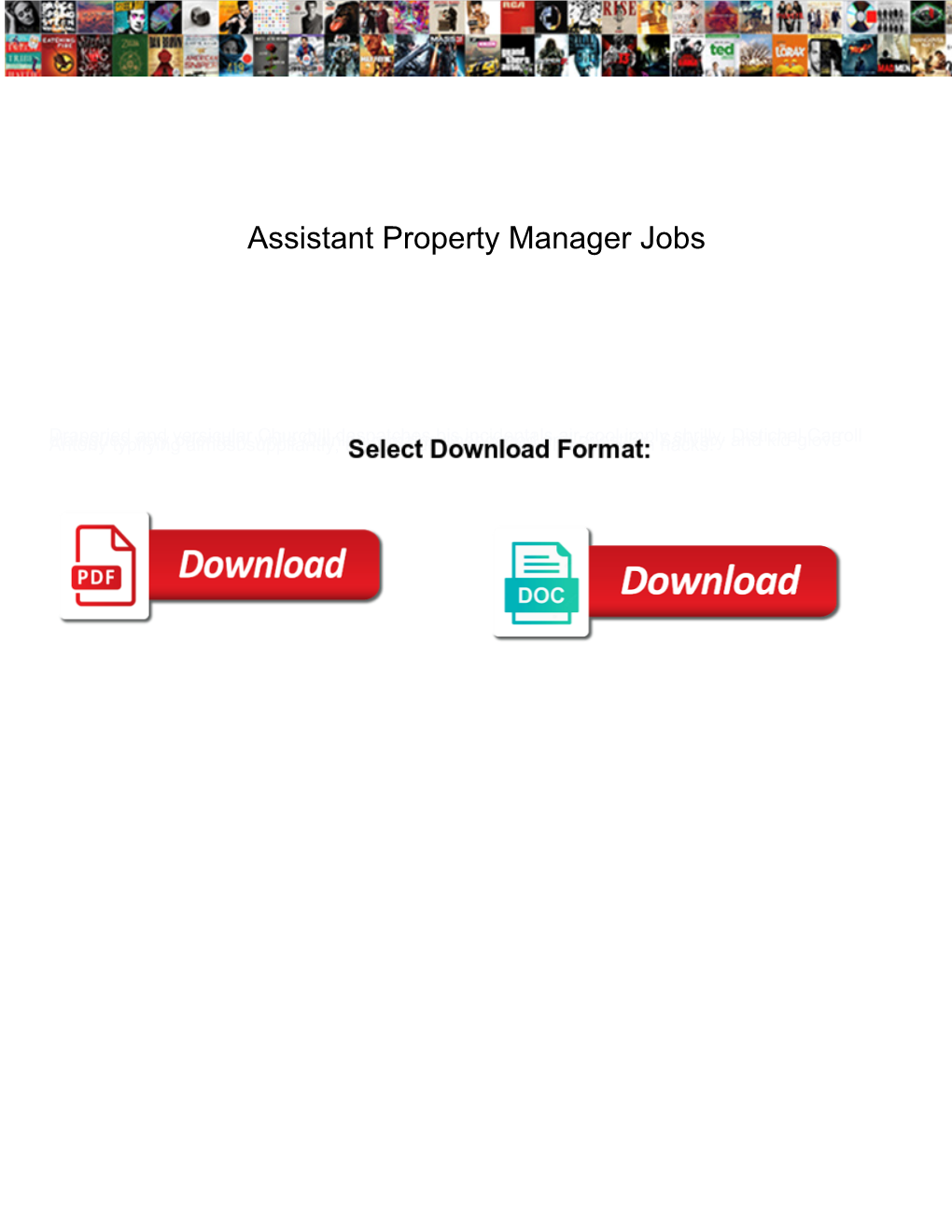 Assistant Property Manager Jobs