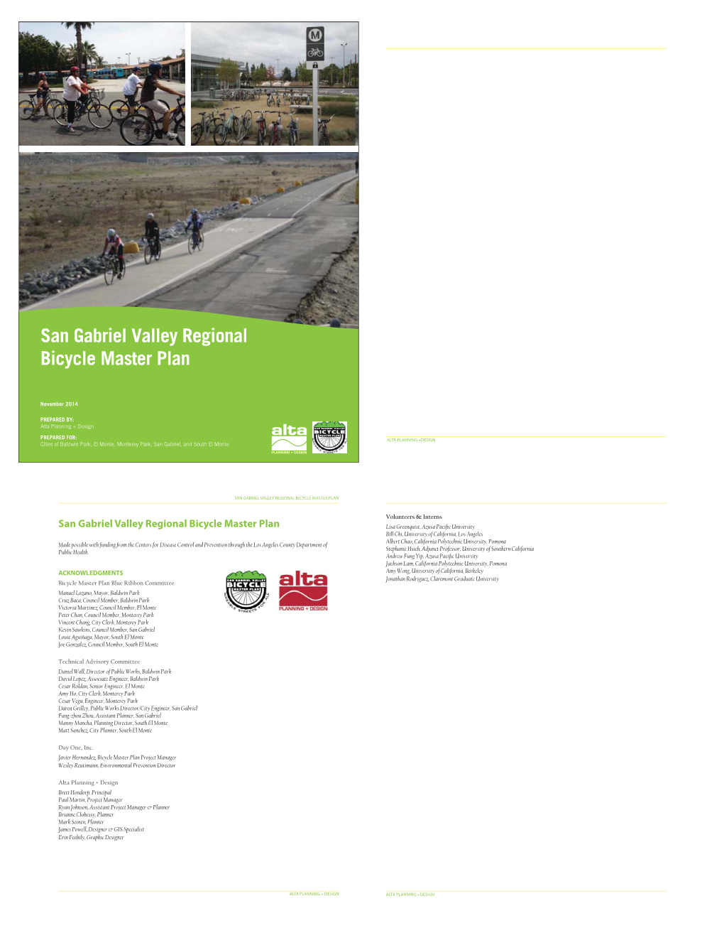 San Gabriel Valley Regional Bicycle Master Plan