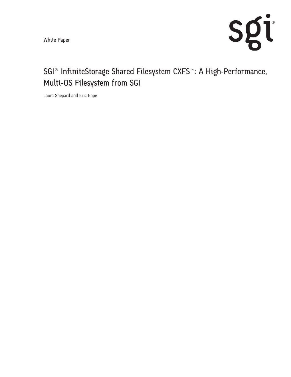 CXFS Whitepaper