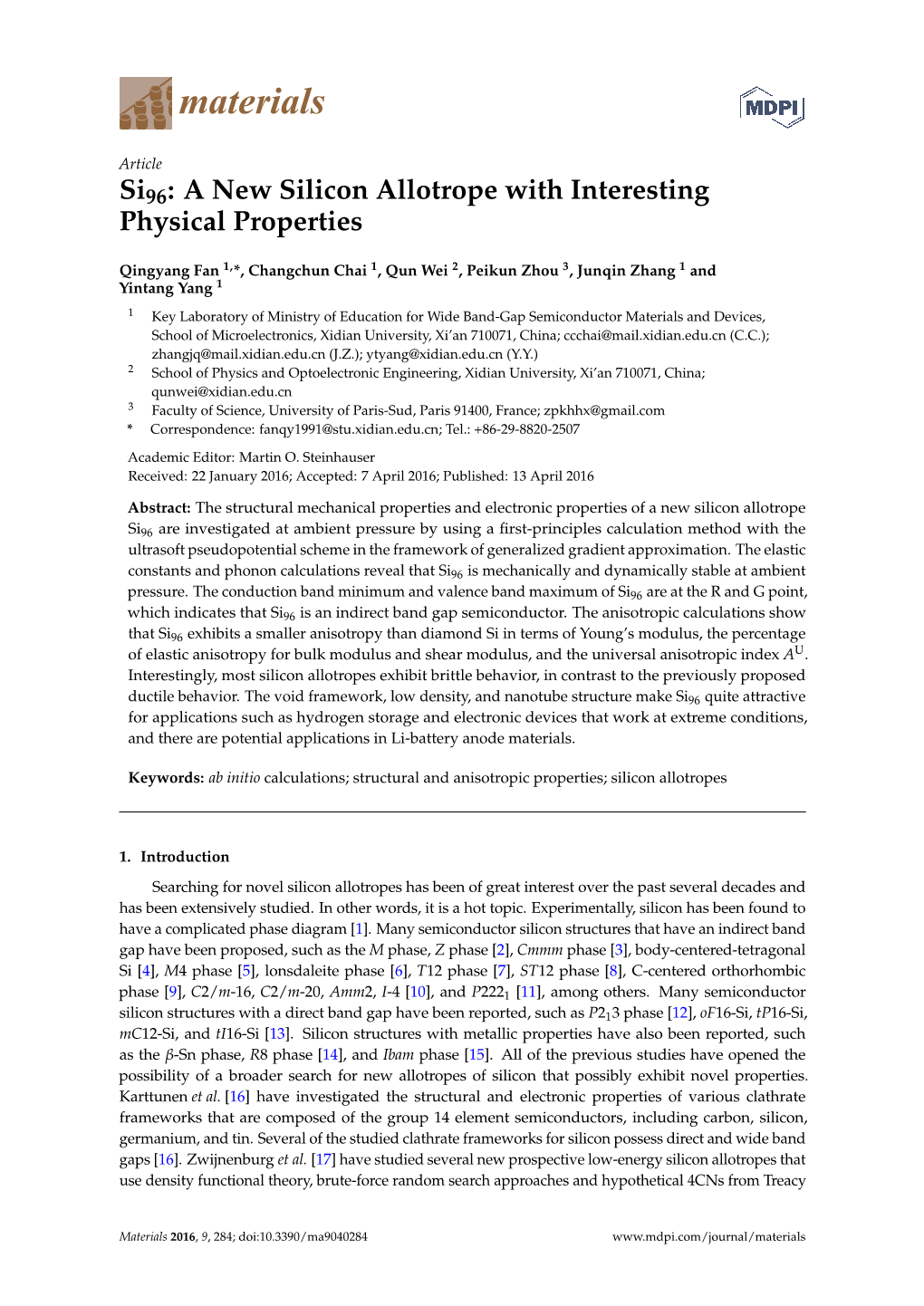 A New Silicon Allotrope with Interesting Physical Properties