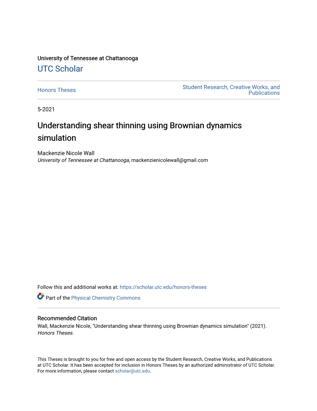 Understanding Shear Thinning Using Brownian Dynamics Simulation