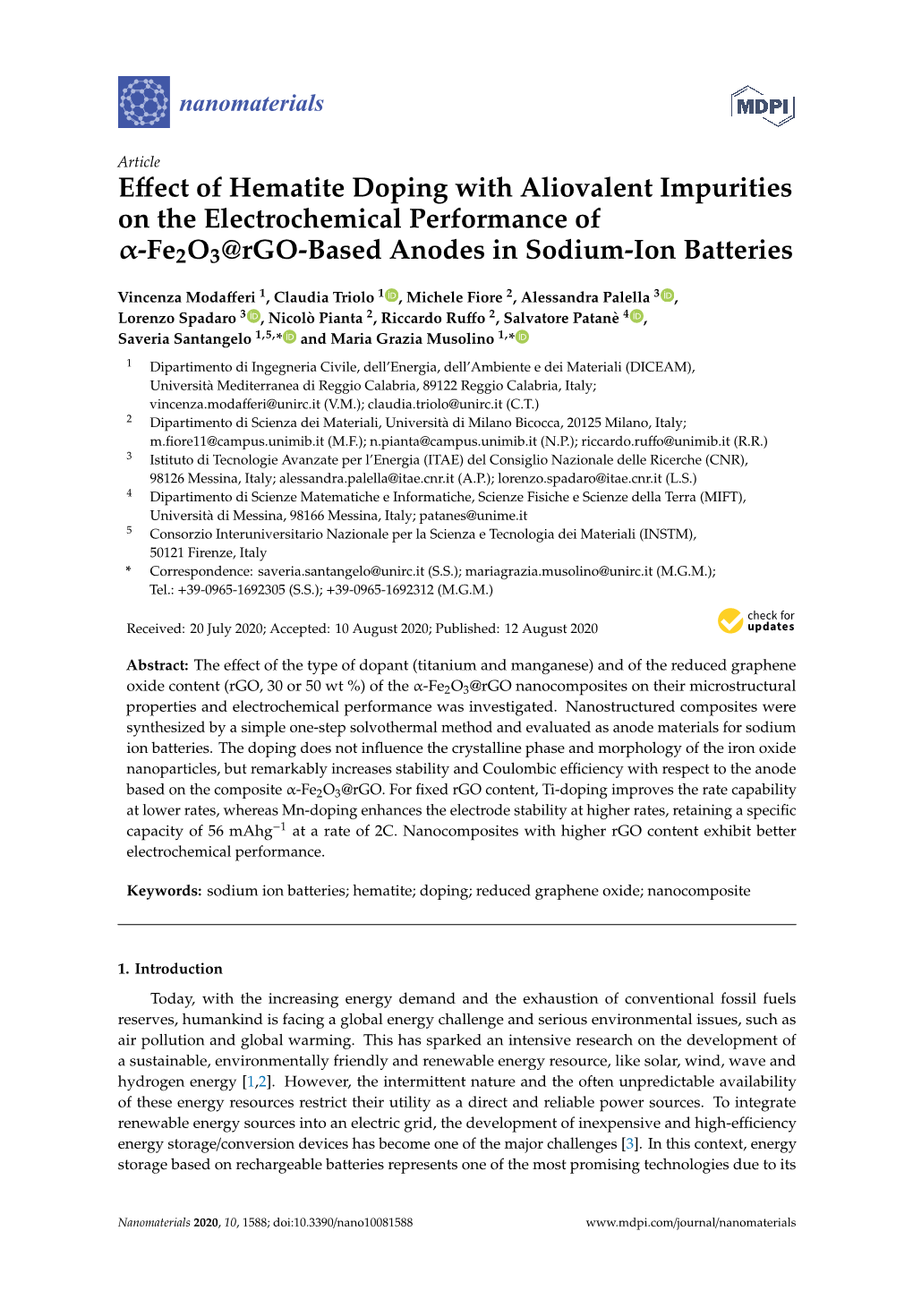 Effect of Hematite Doping with Aliovalent Impurities on The