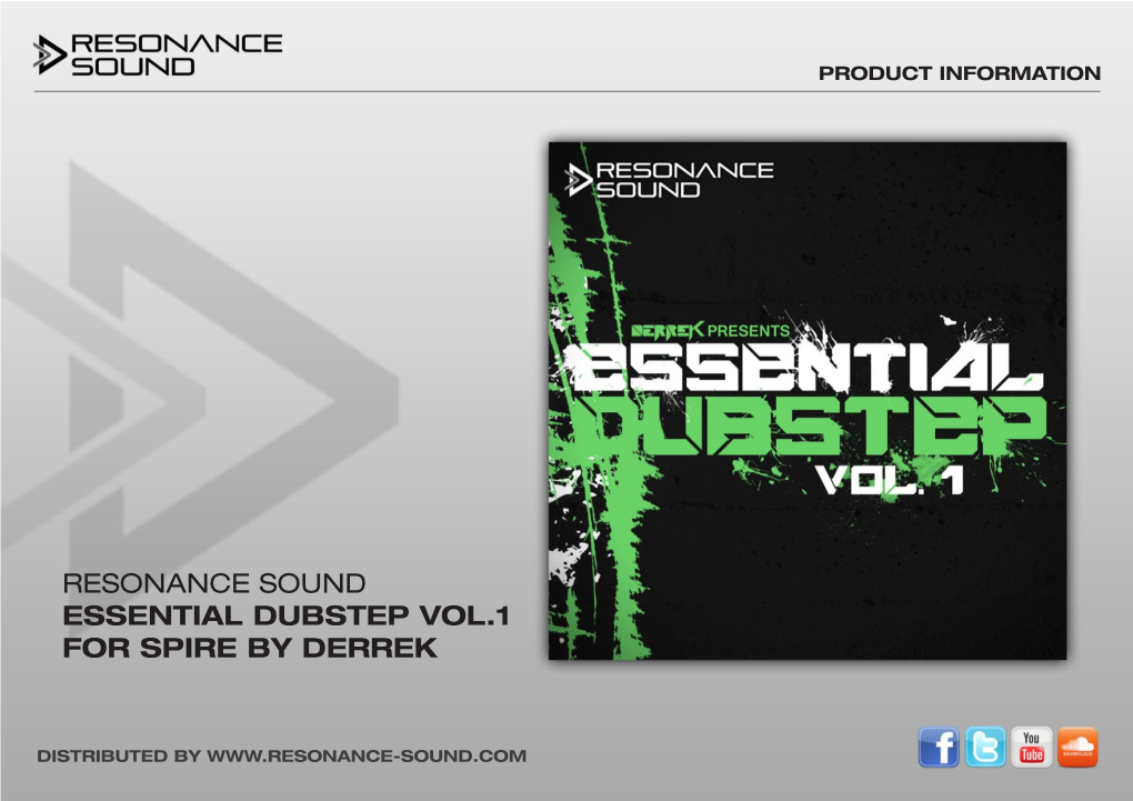 Essential Dubstep Vol.1 for Spire by Derrek