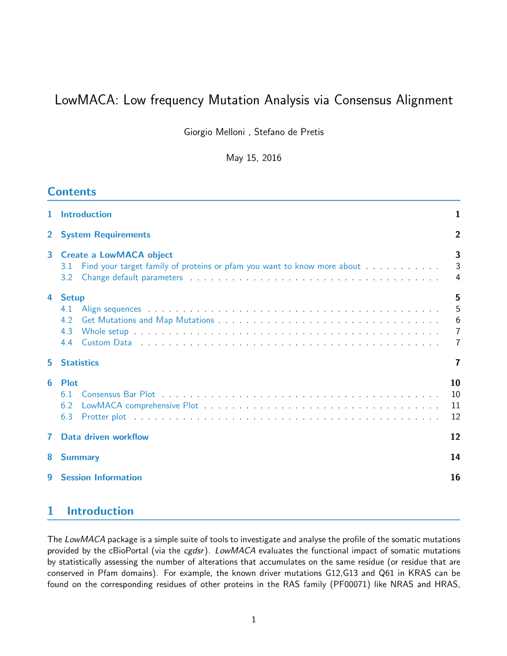 Lowmaca: Low Frequency Mutation Analysis Via Consensus Alignment