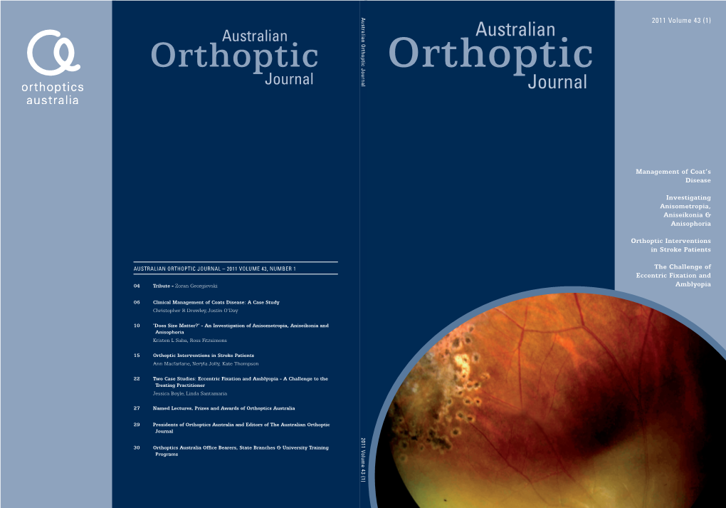 Management of Coat's Disease Investigating Anisometropia