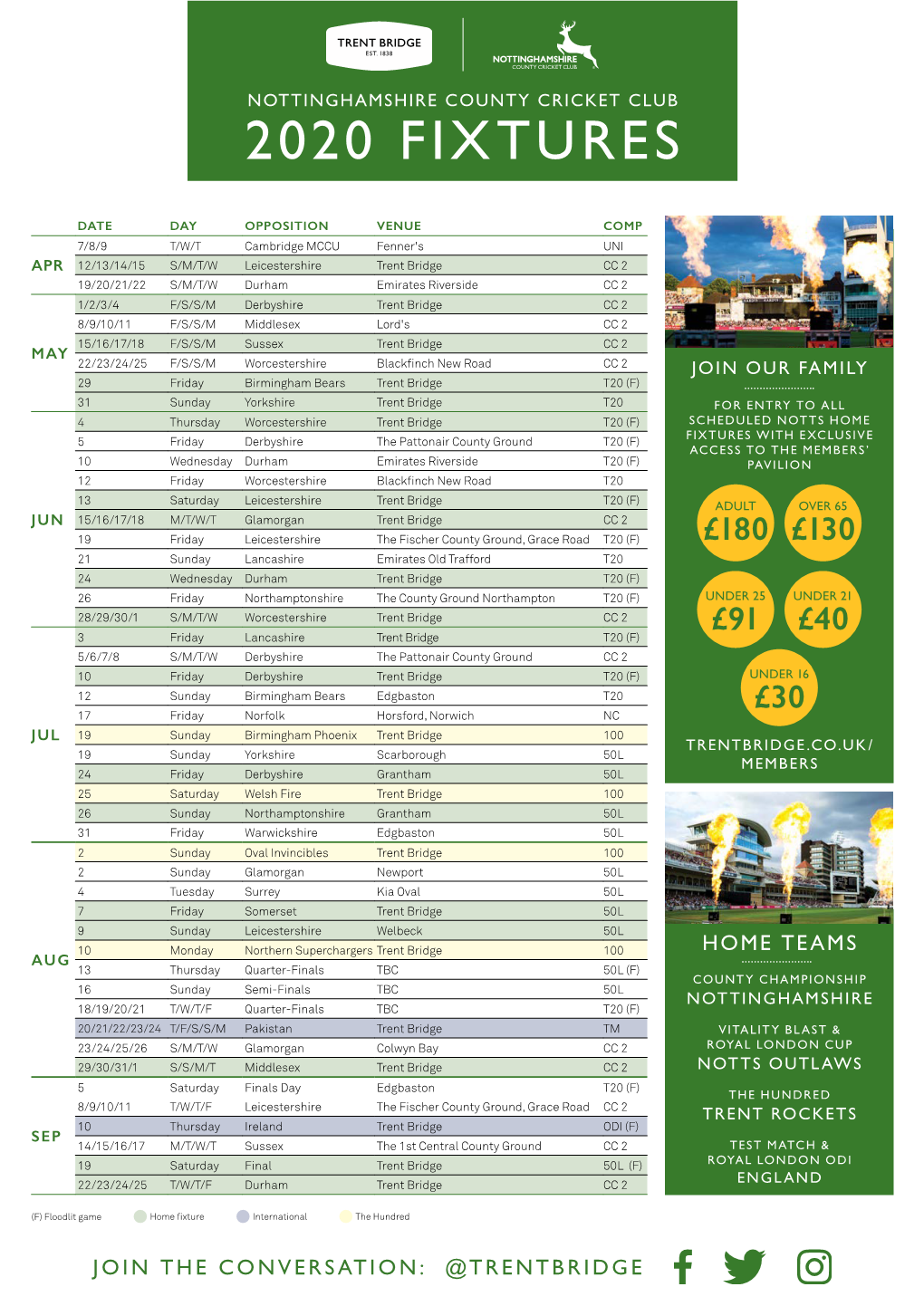 2020 Fixtures