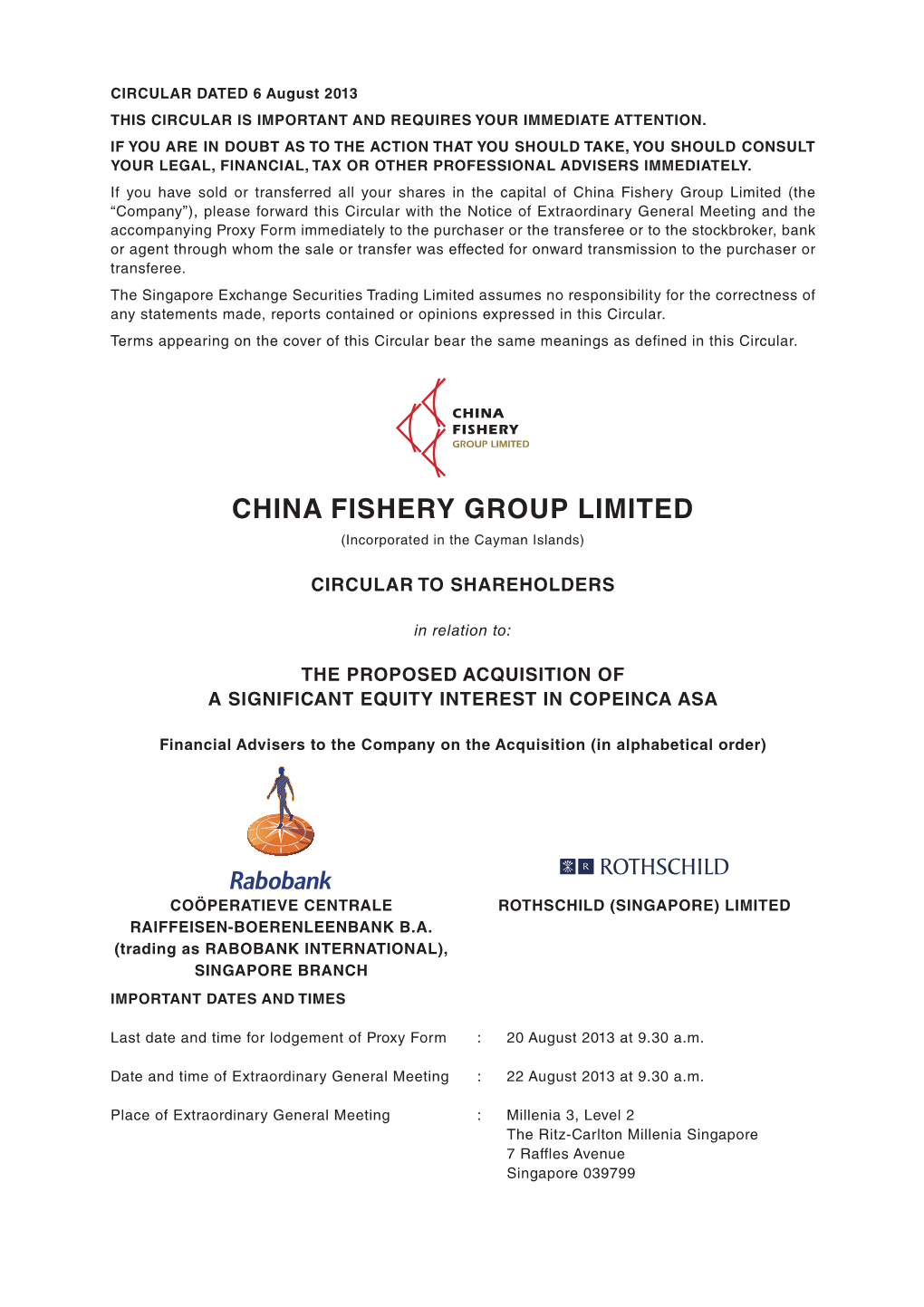 China Fishery Group Limited