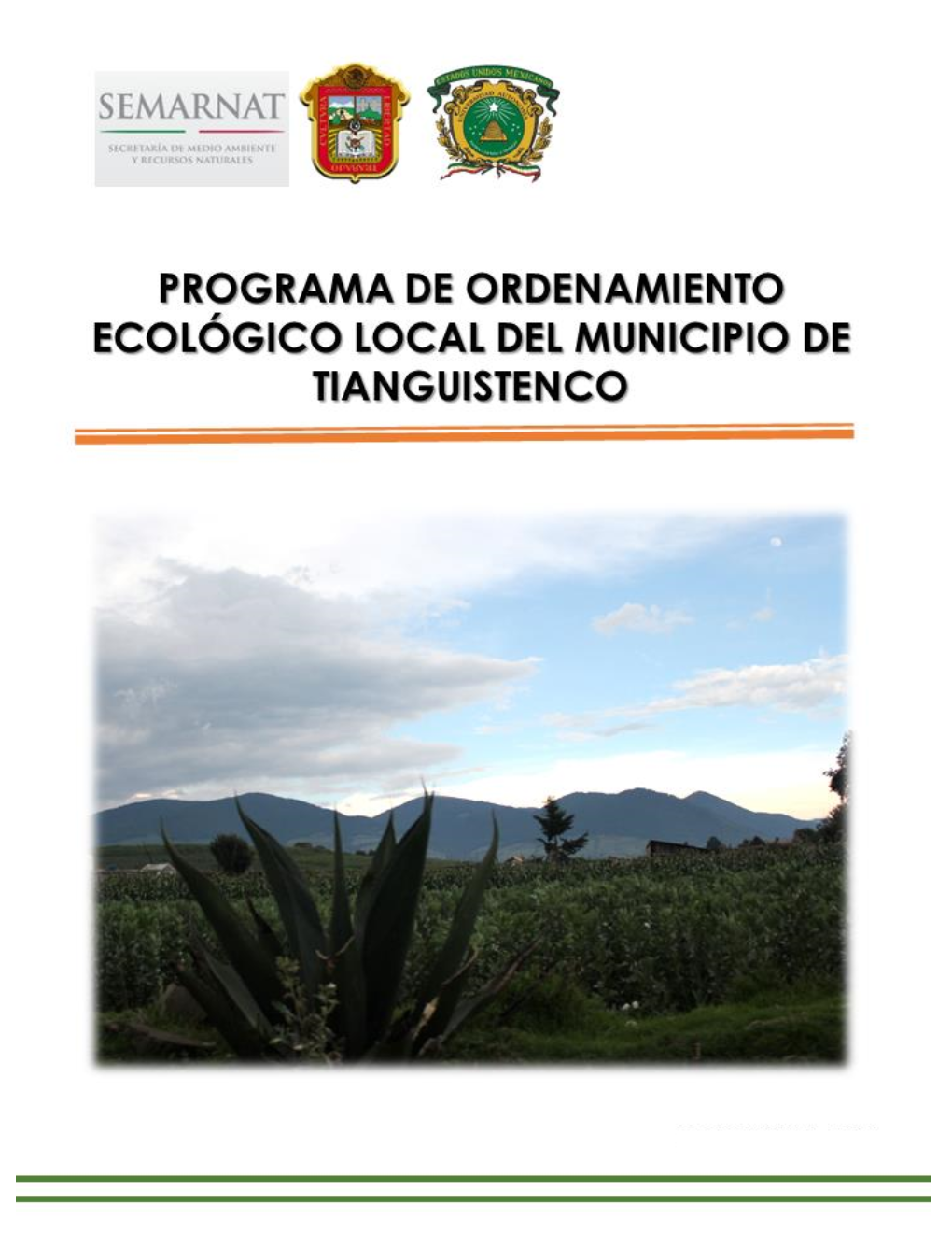 Programa De Ordenamiento Ecológico Local Del Municipio De Tianguistenco