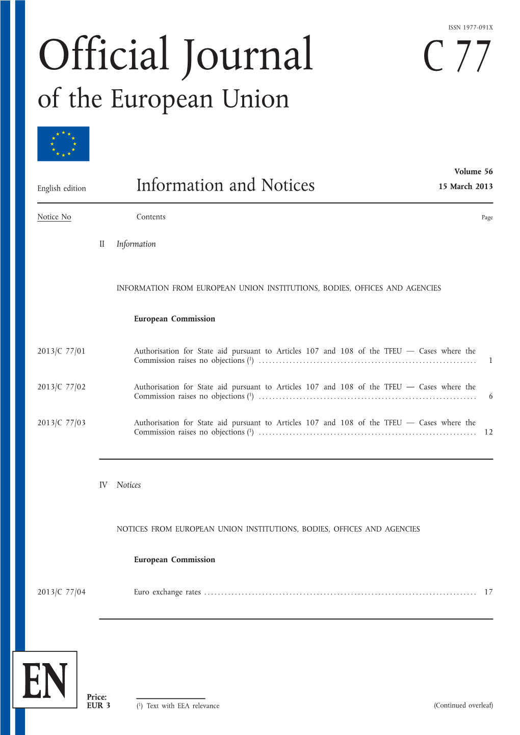 C 77 Official Journal