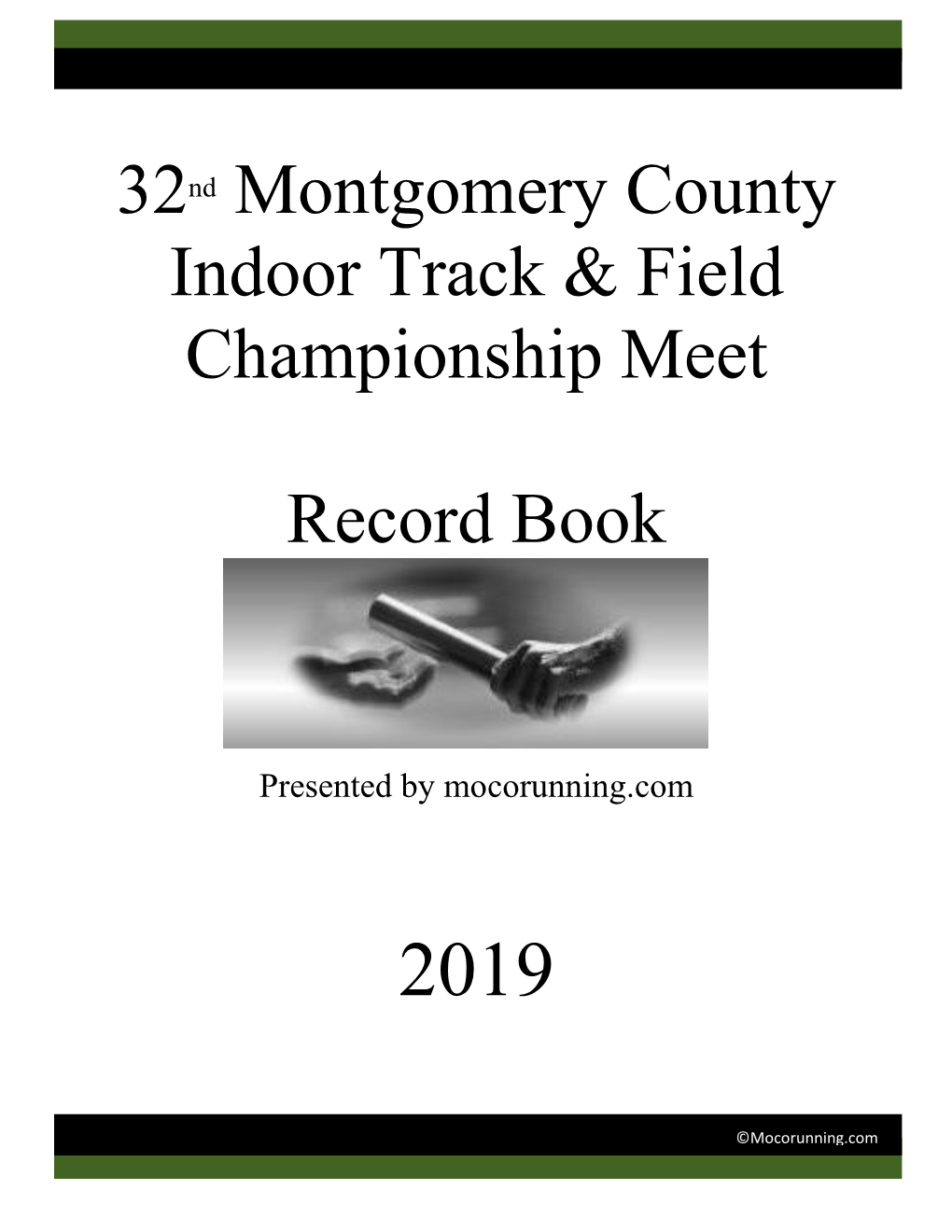 32Nd Montgomery County Indoor Track & Field Championship Meet