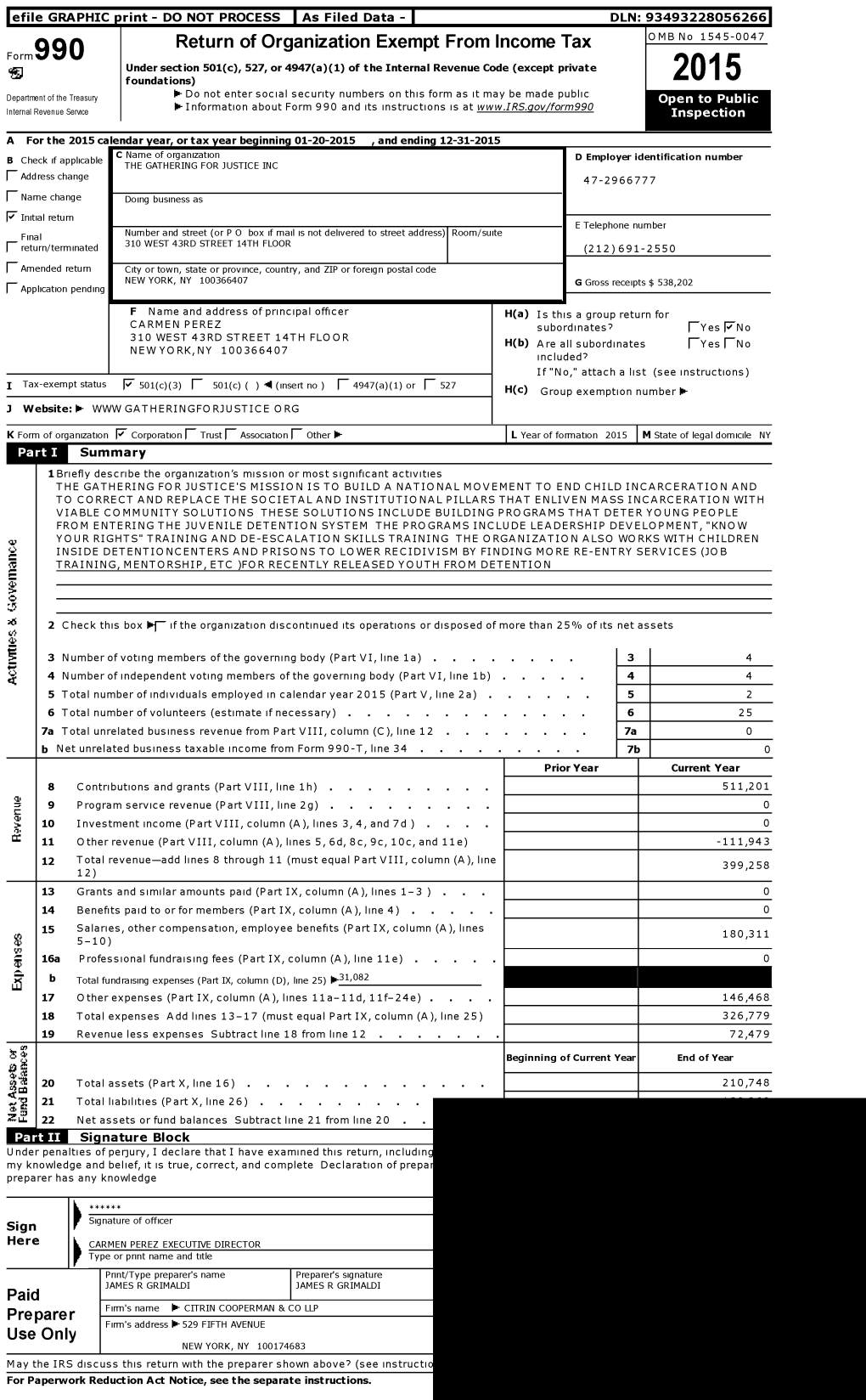 Return of Organization Exempt from Income