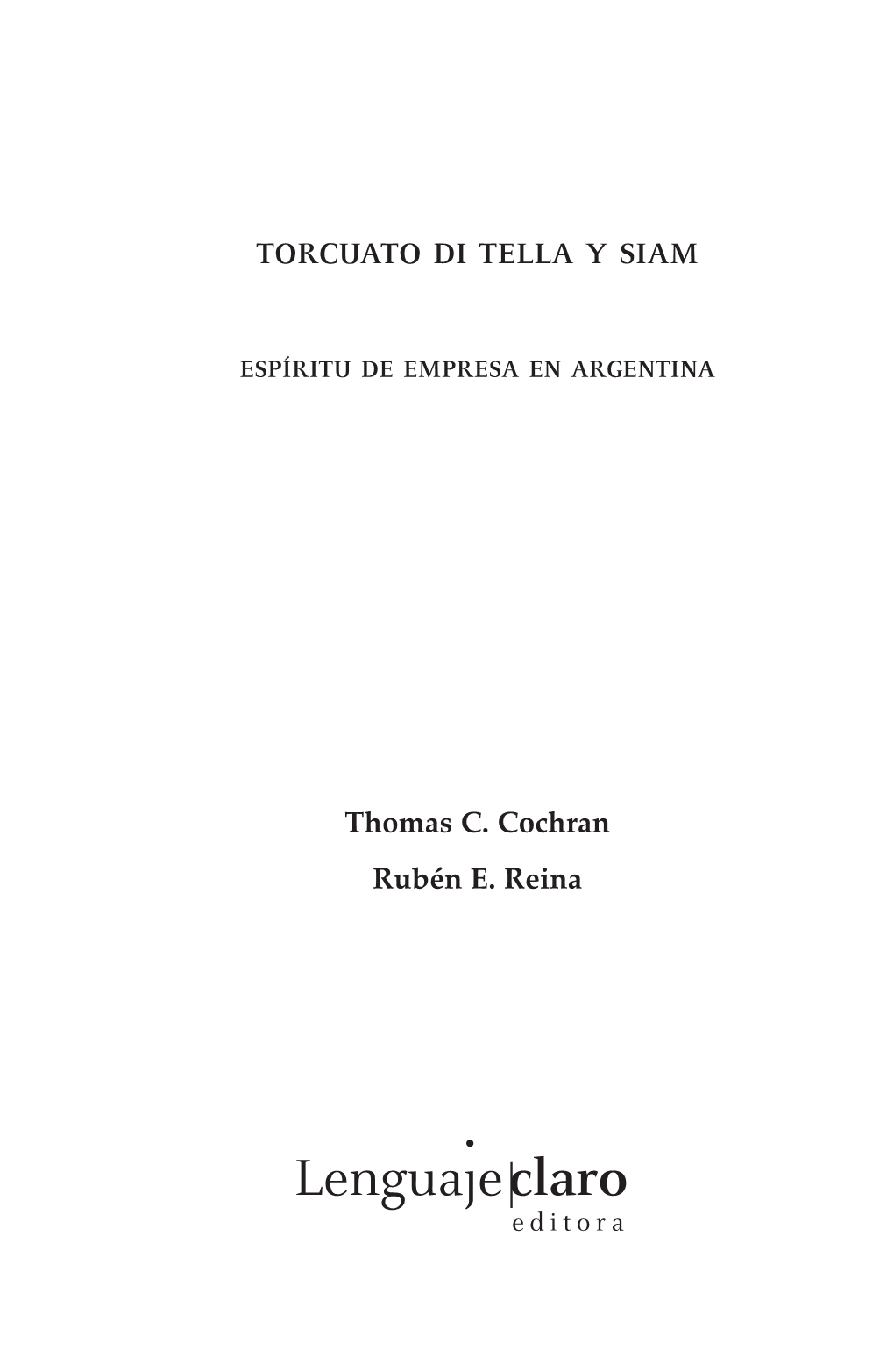 Torcuato Di Tella Y Siam