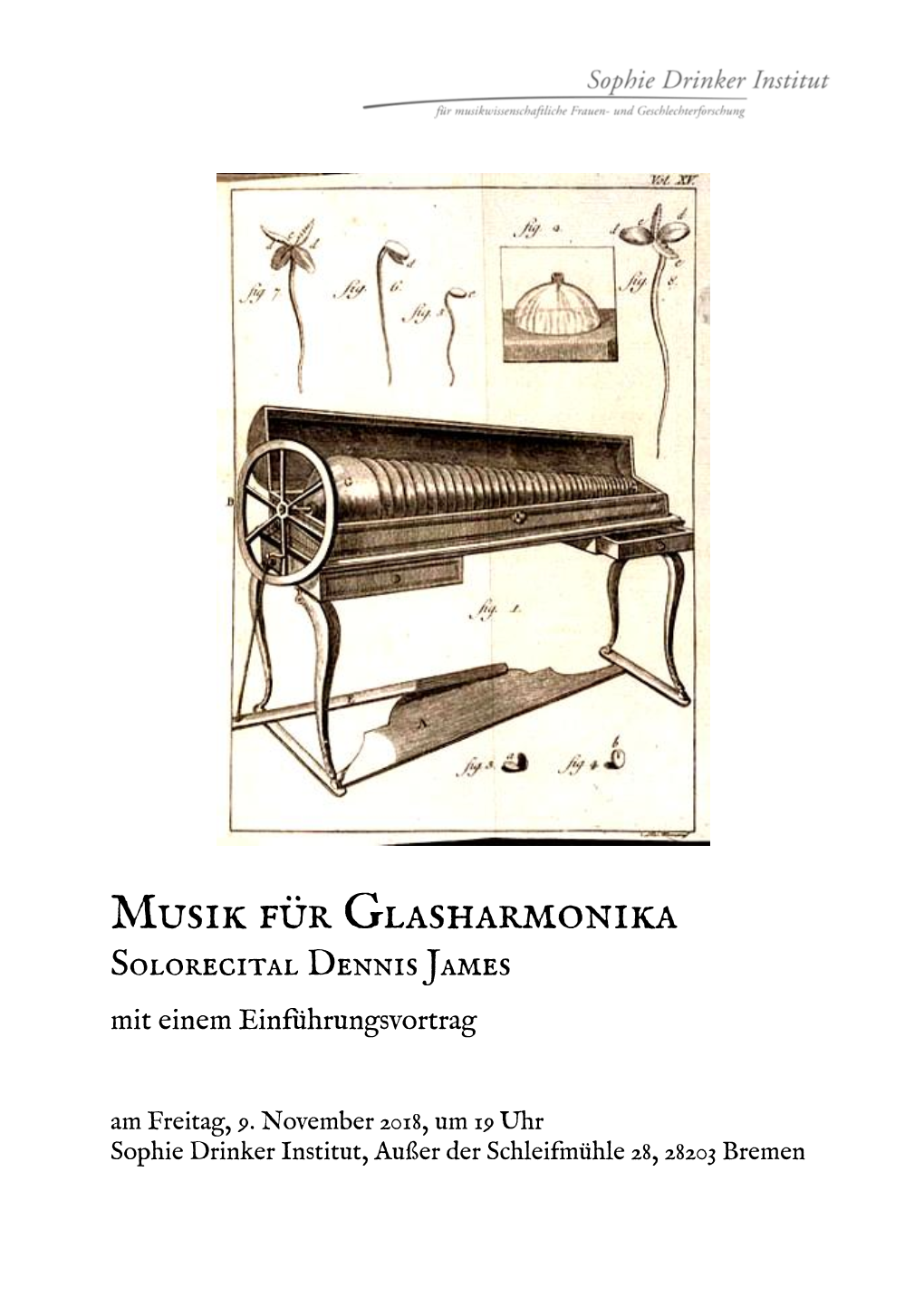 Musik Für Glasharmonika Solorecital Dennis James Mit Einem Einführungsvortrag