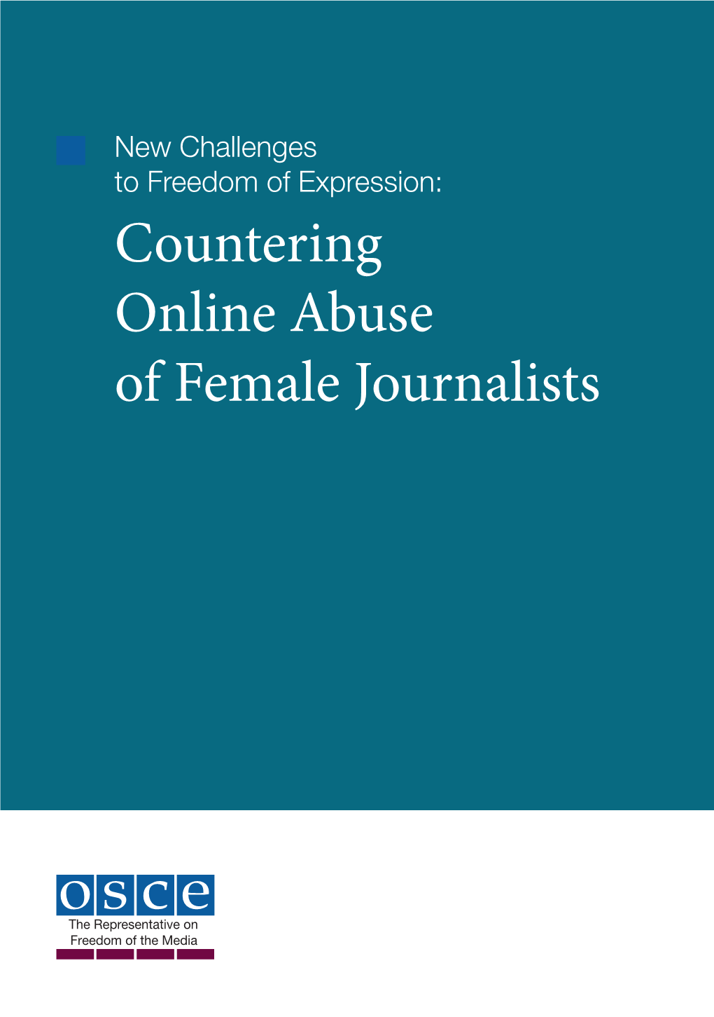 Countering Online Abuse of Female Journalists