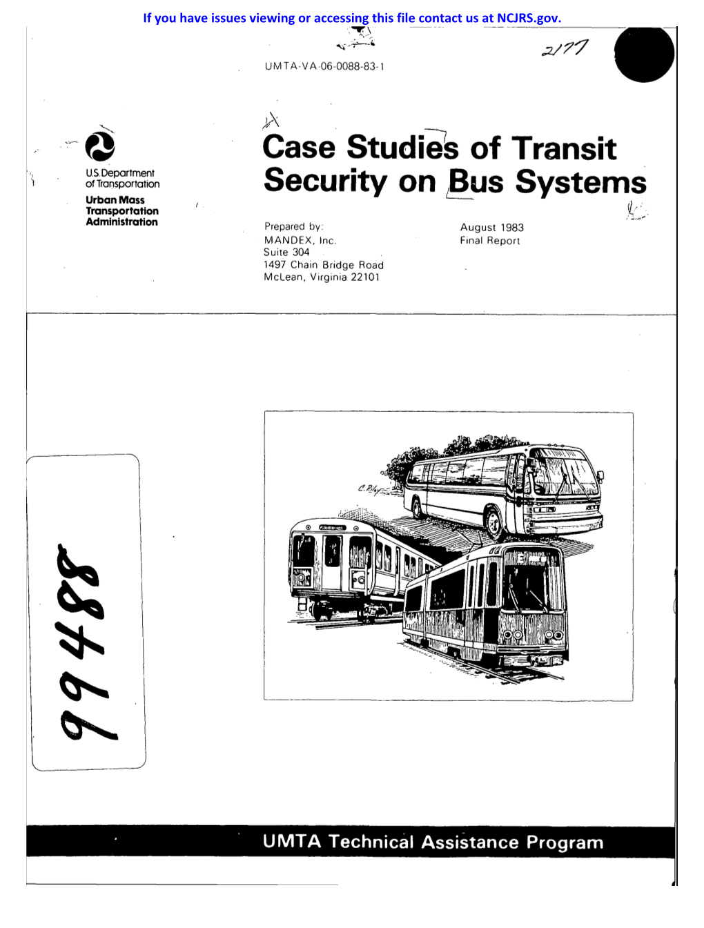 Case Studi~S of Transit Security on B~Us Systems