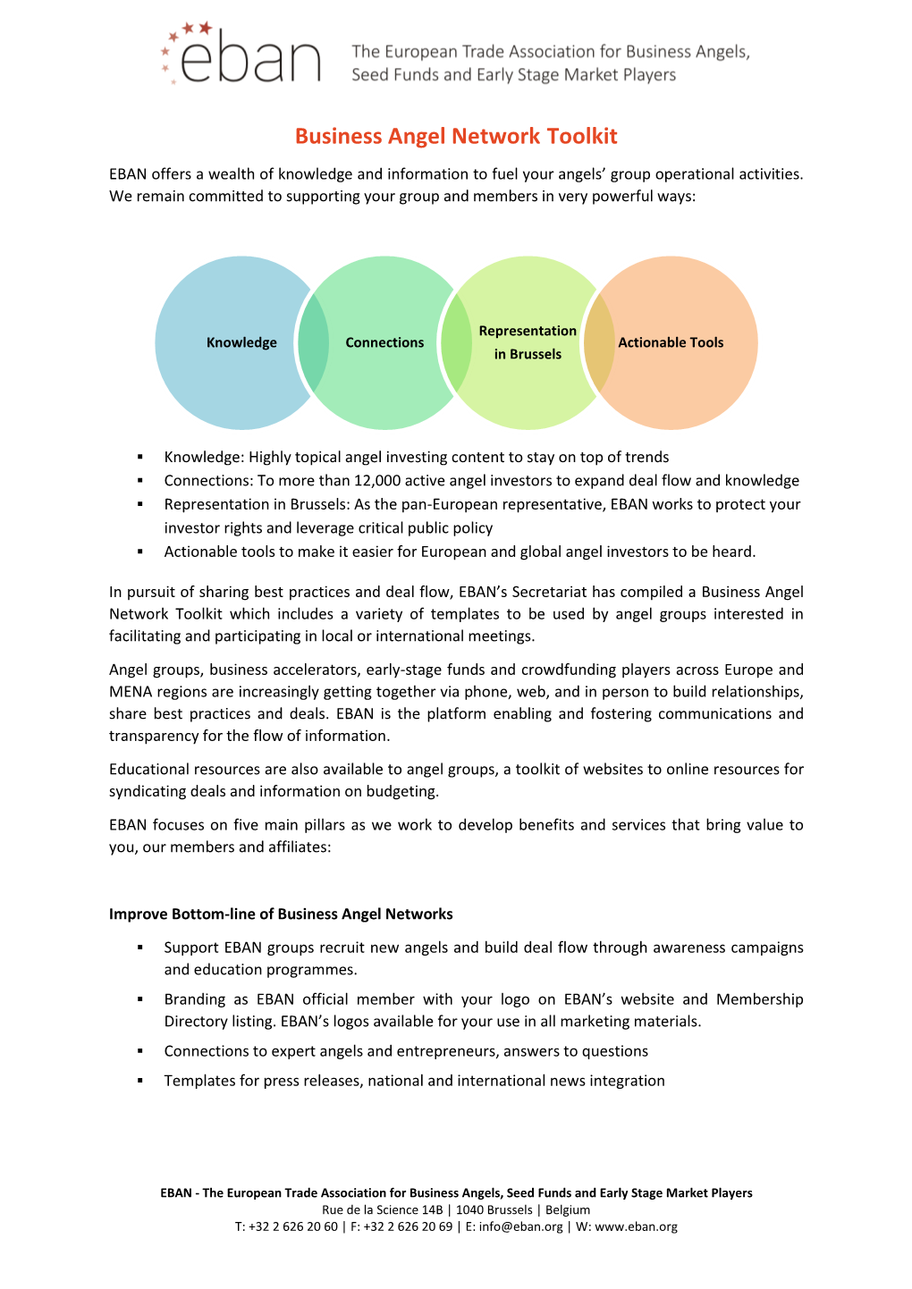 Business Angel Network Toolkit EBAN Offers a Wealth of Knowledge and Information to Fuel Your Angels’ Group Operational Activities