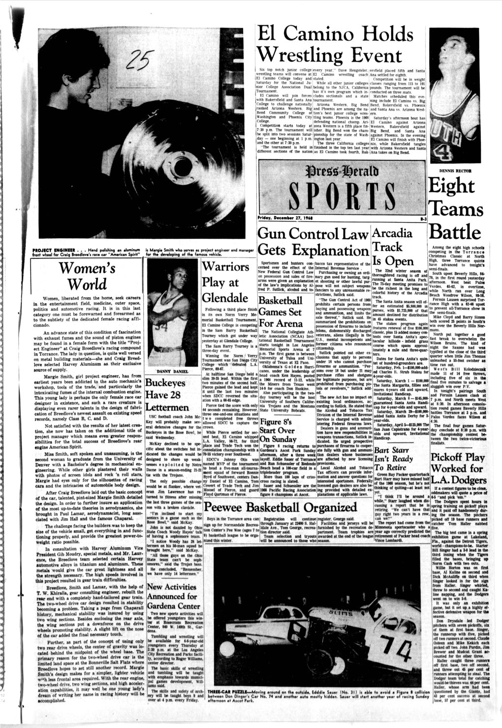 SPORTS Eight Frmoy, December 27, 1961 Teams I