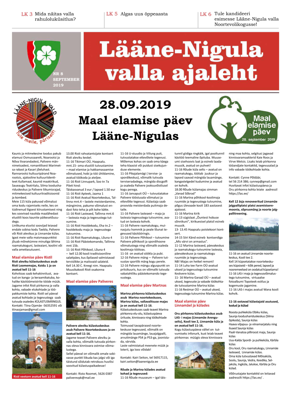 Valla Ajaleht 2019 28.09.2019 Maal Elamise Päev Lääne-Nigulas