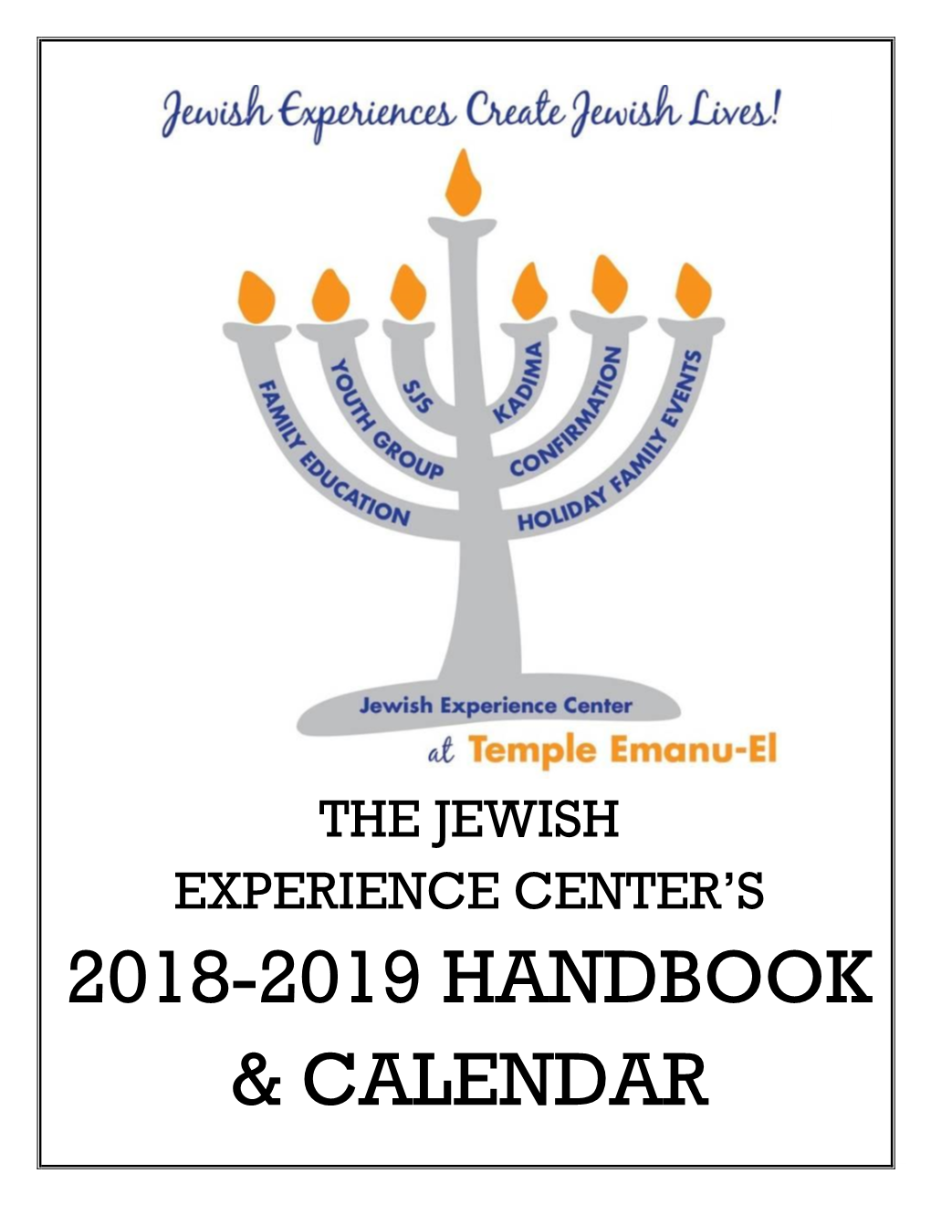 2018-2019 Handbook & Calendar