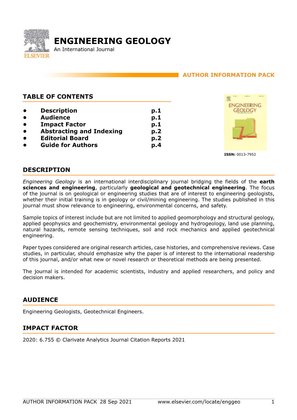 ENGINEERING GEOLOGY an International Journal