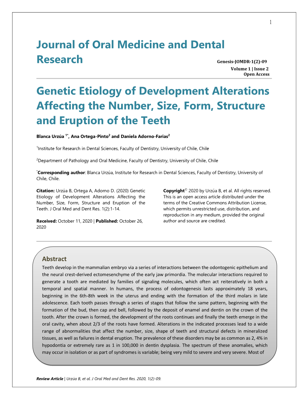 View Article | Urzúa B, Et Al