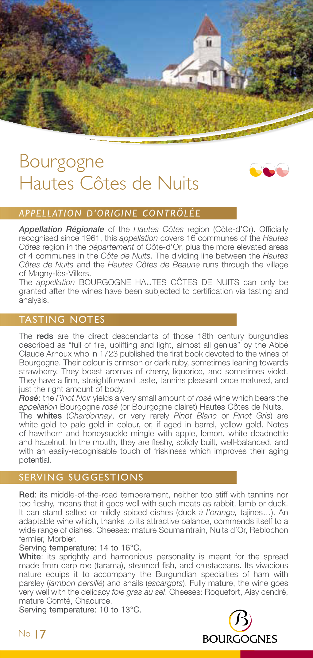 Hautes Côtes De Nuits- Appellation Vin De Bourgogne