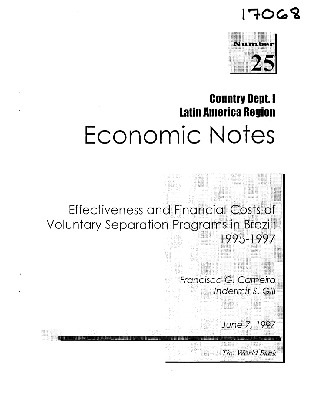 25 Economic Notes