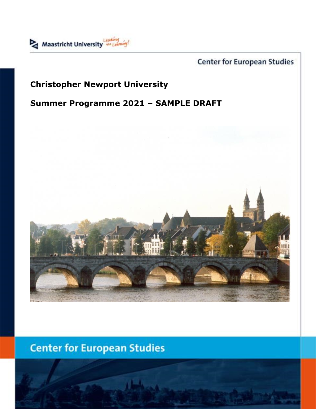 Christopher Newport University Summer Programme 2021