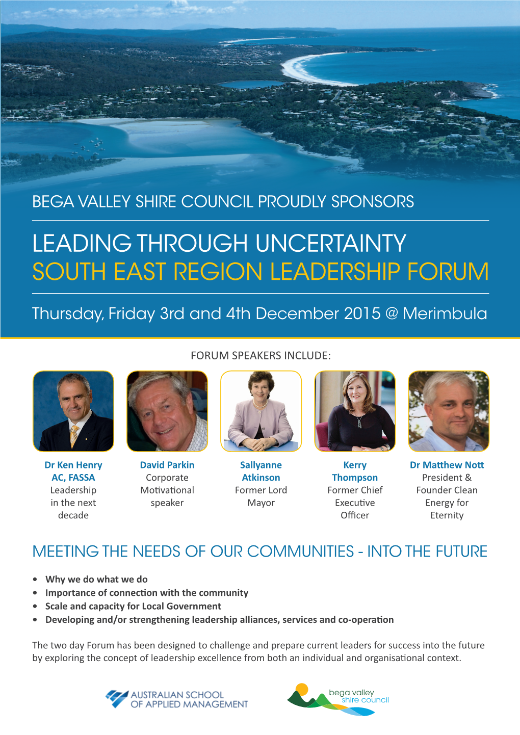 Leading Through Uncertainty South East Region Leadership Forum