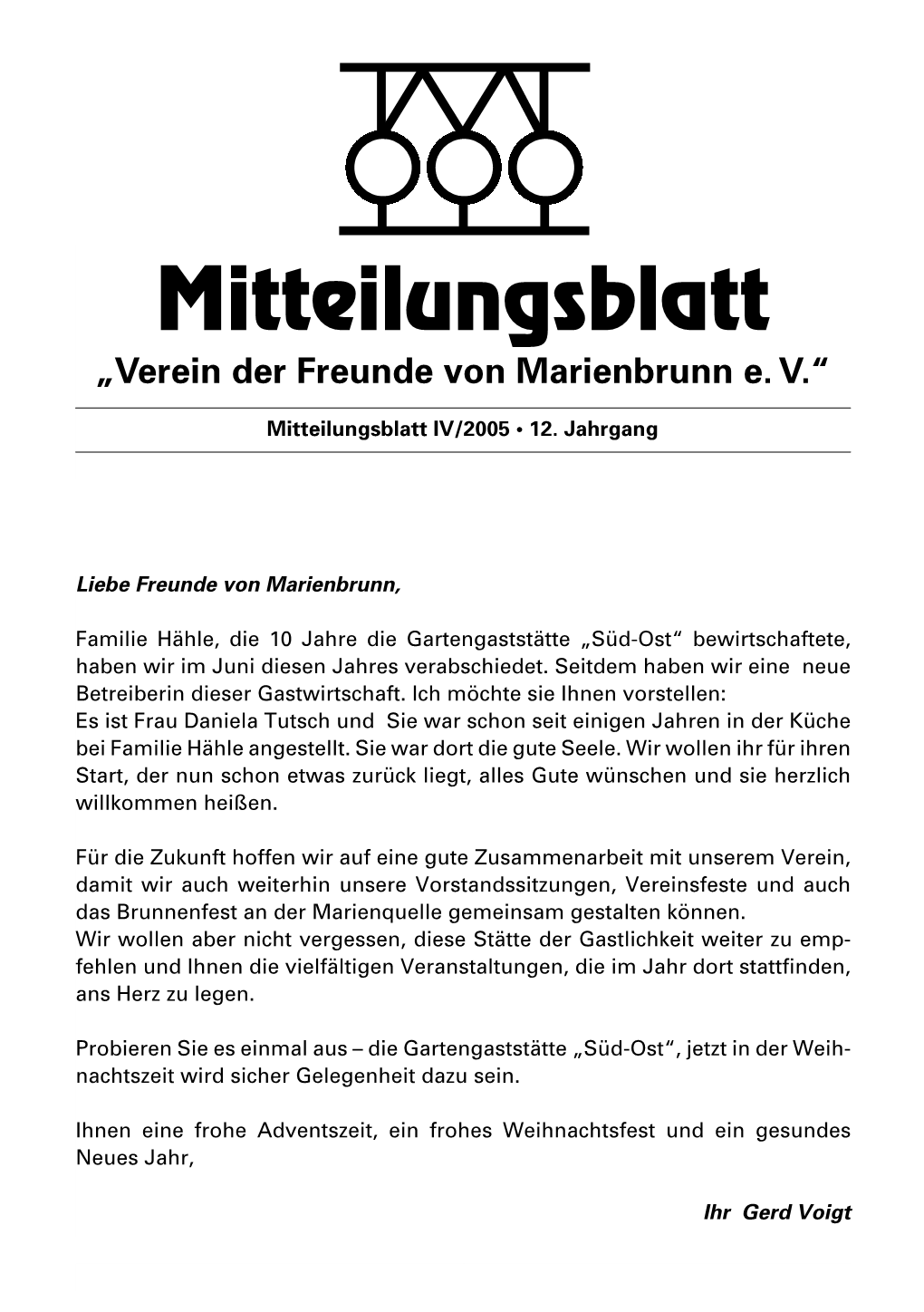 Mitteilungsblatt IV/2005 • 12