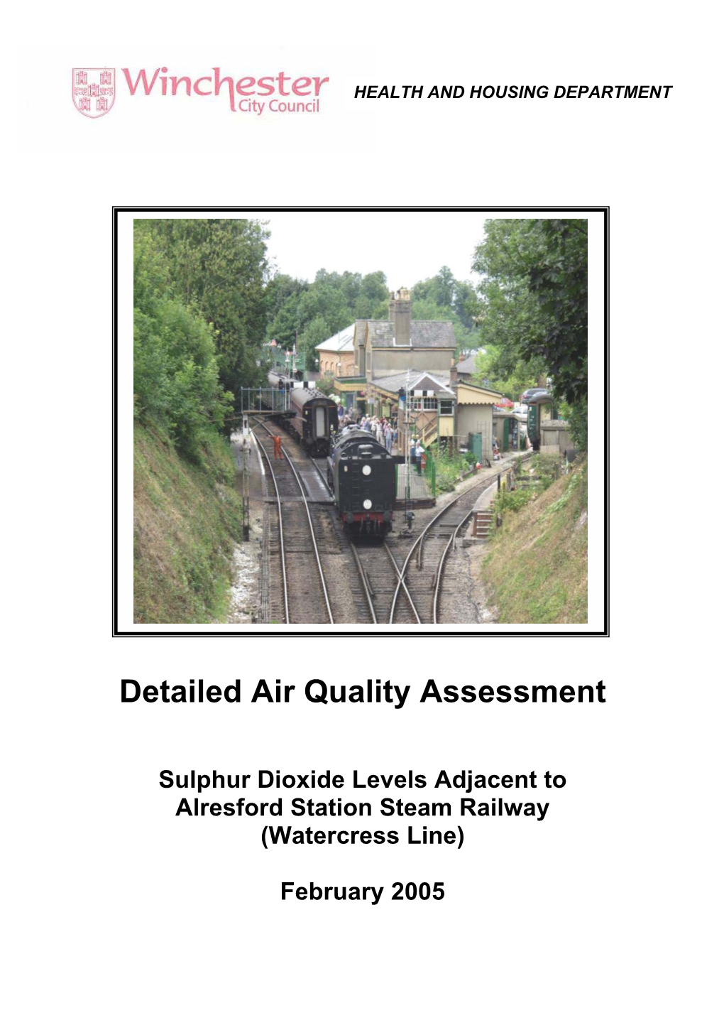Detailed Assessment SO2 on Watercress Line