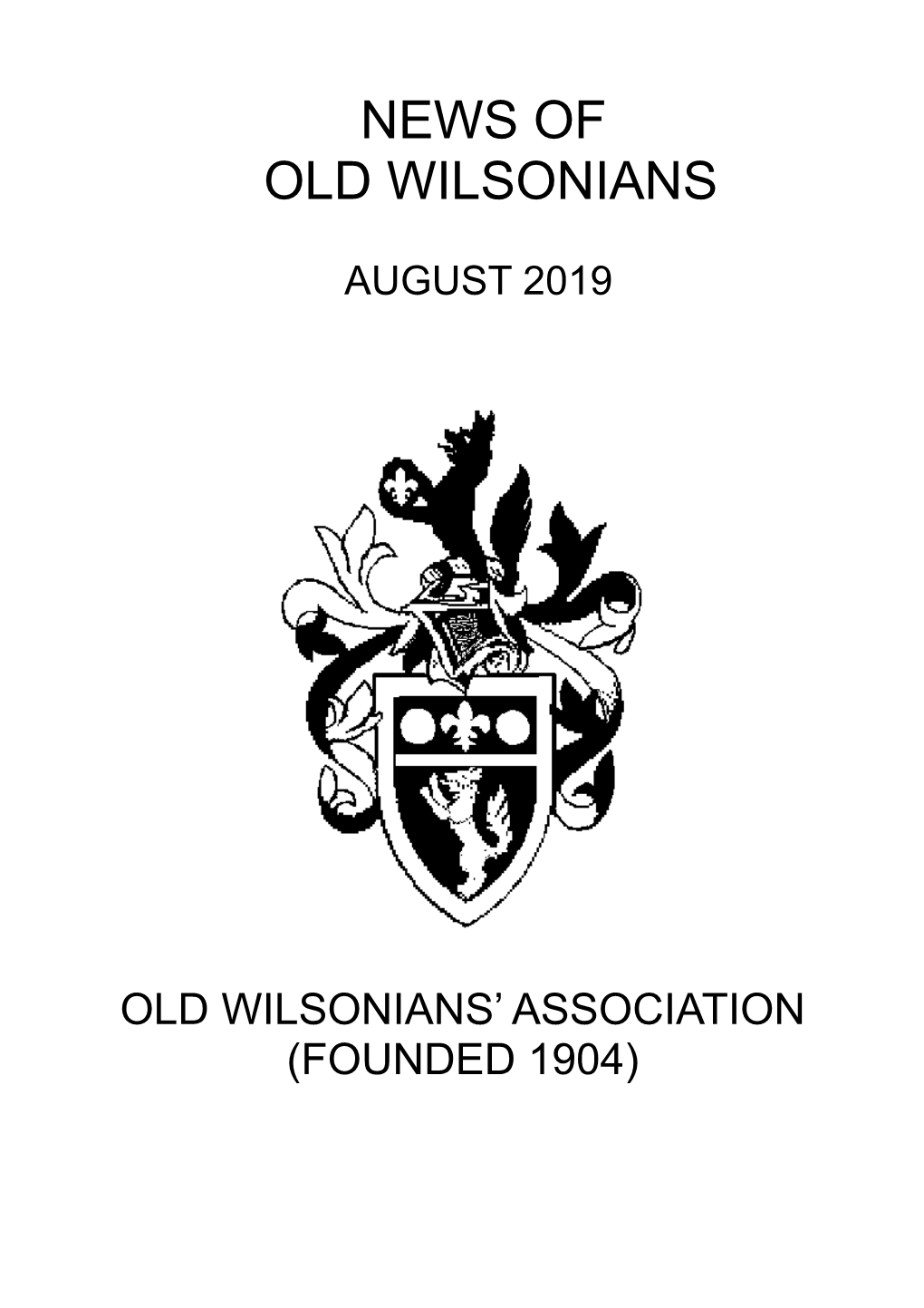 News of Old Wilsonians