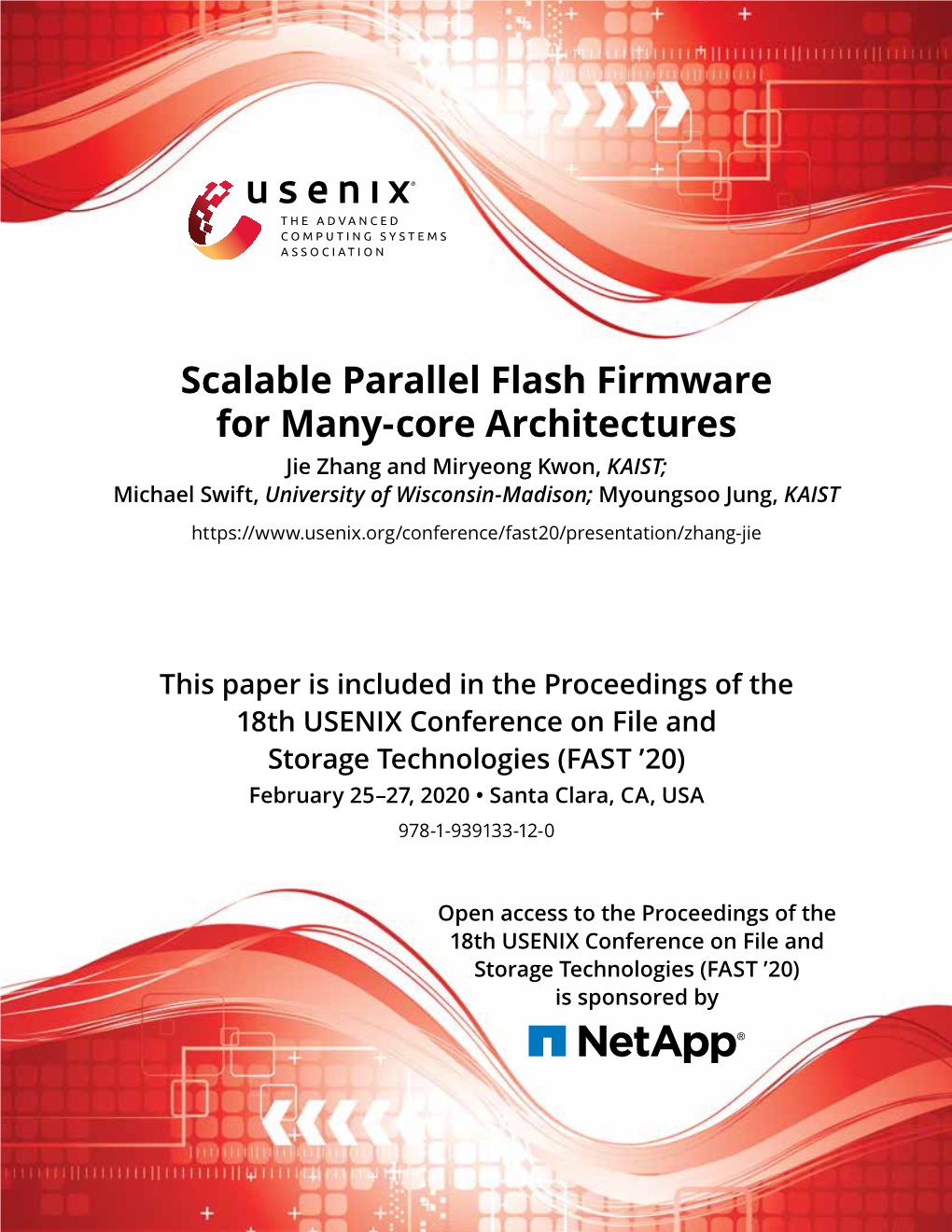 Scalable Parallel Flash Firmware for Many-Core