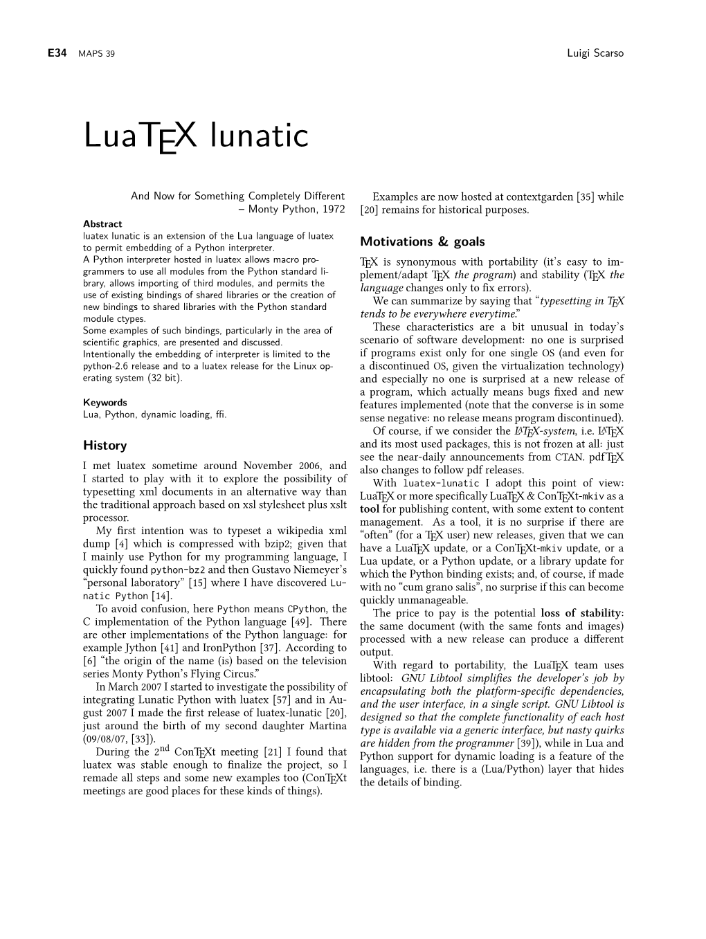 Luatex Lunatic