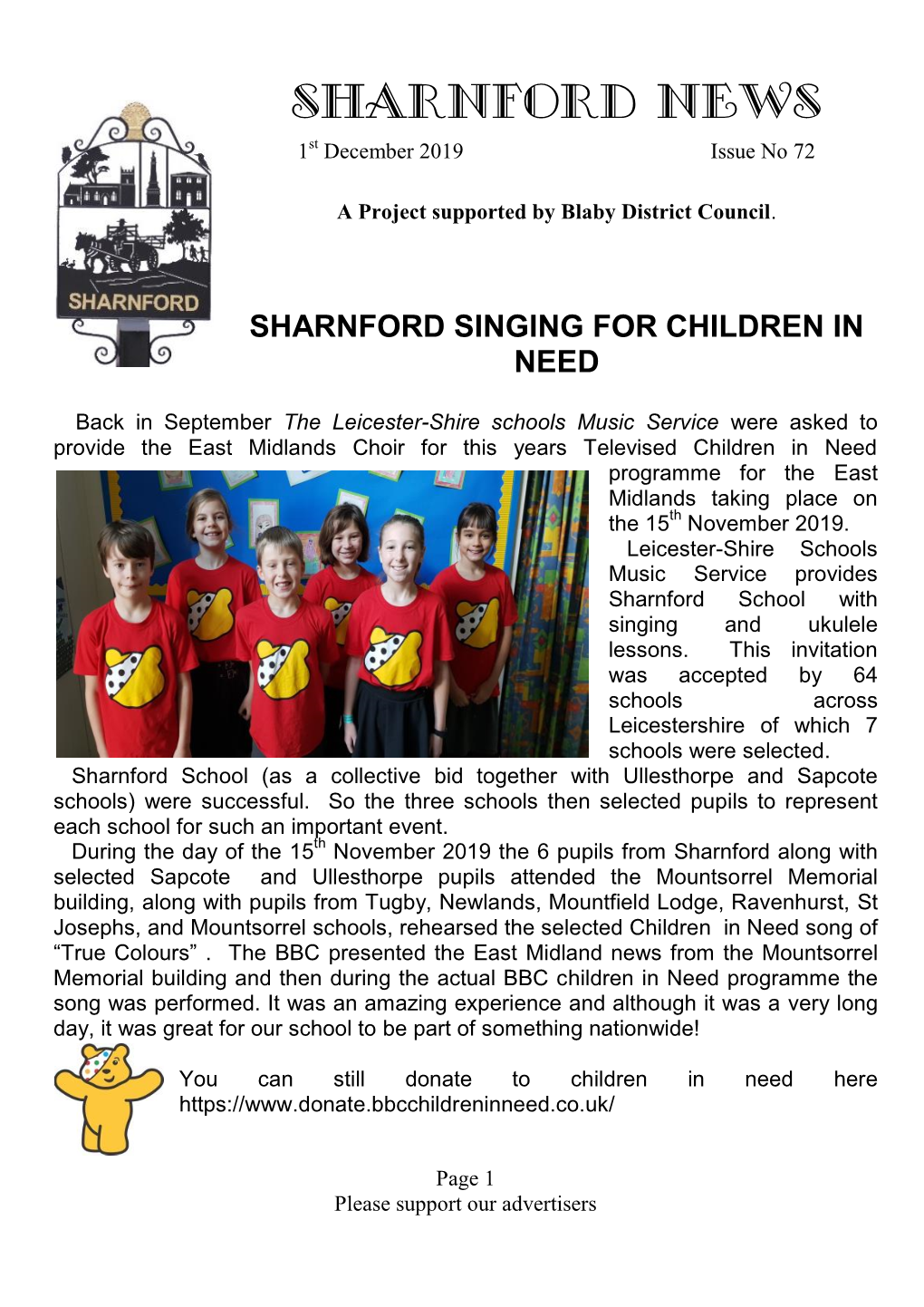 Sharnford News