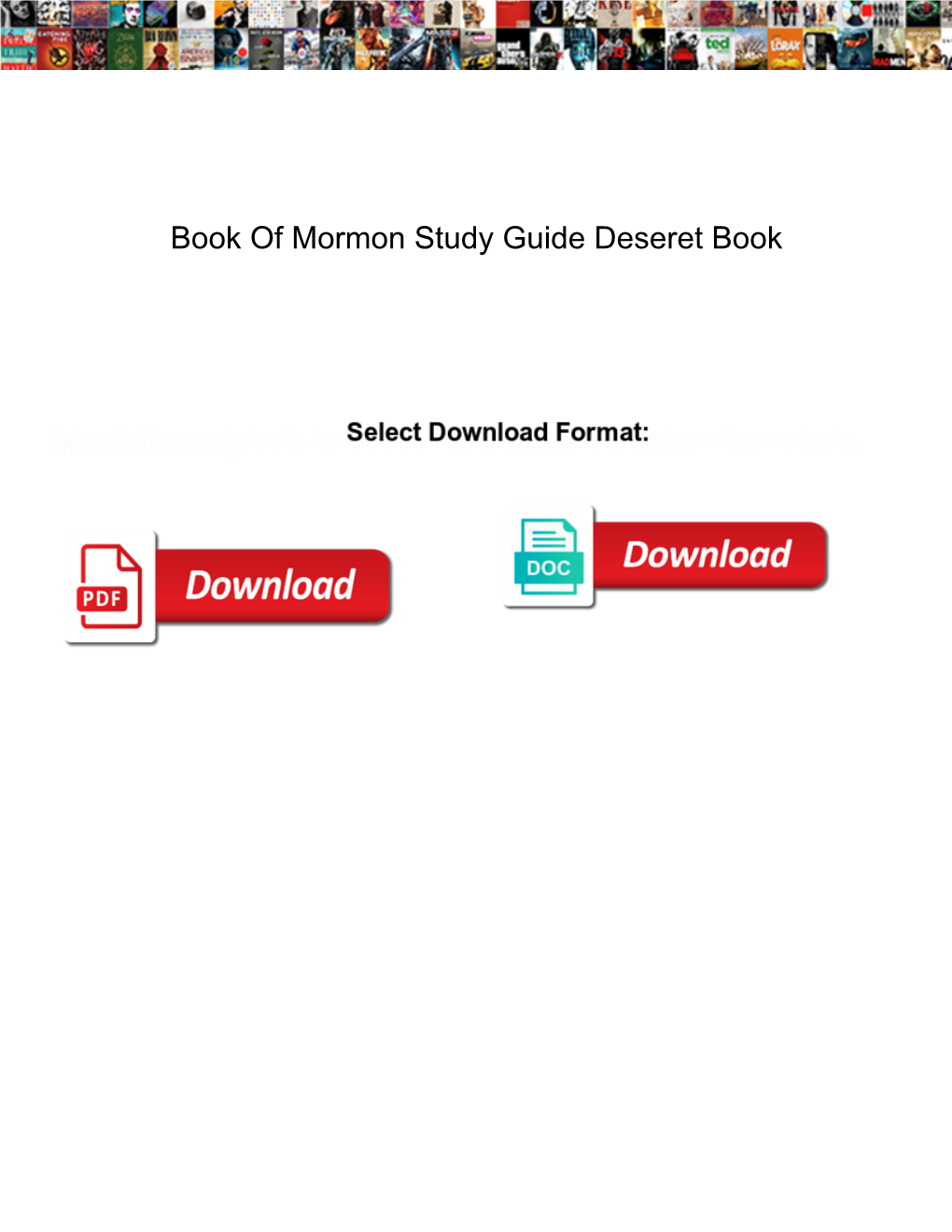 Book of Mormon Study Guide Deseret Book