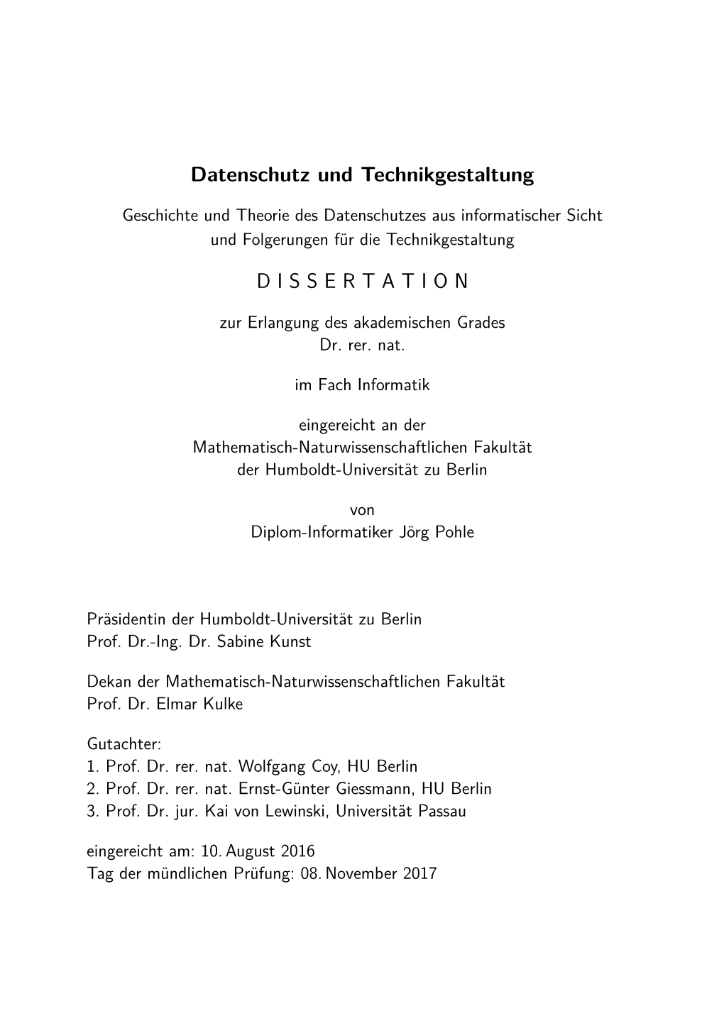 Datenschutz Und Technikgestaltung