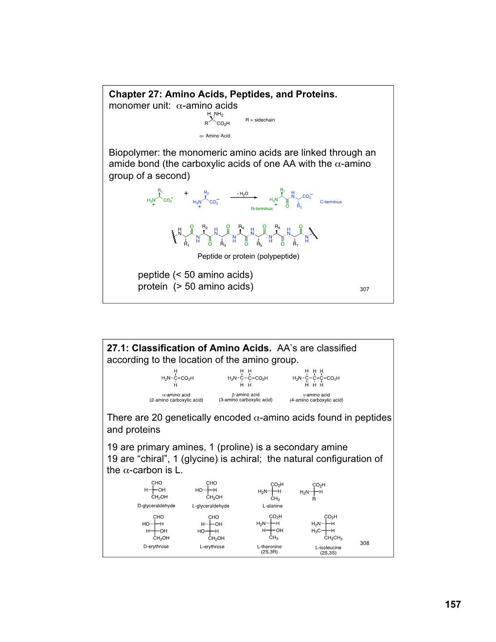 Amino Acids, Peptides, and Proteins. Monomer Unit: Α-Amino Acids H NH2 R = Sidechain R CO2H