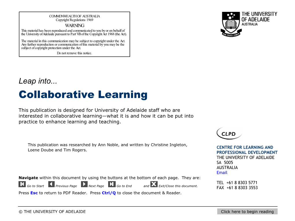 Leap Into... Collaborative Learning