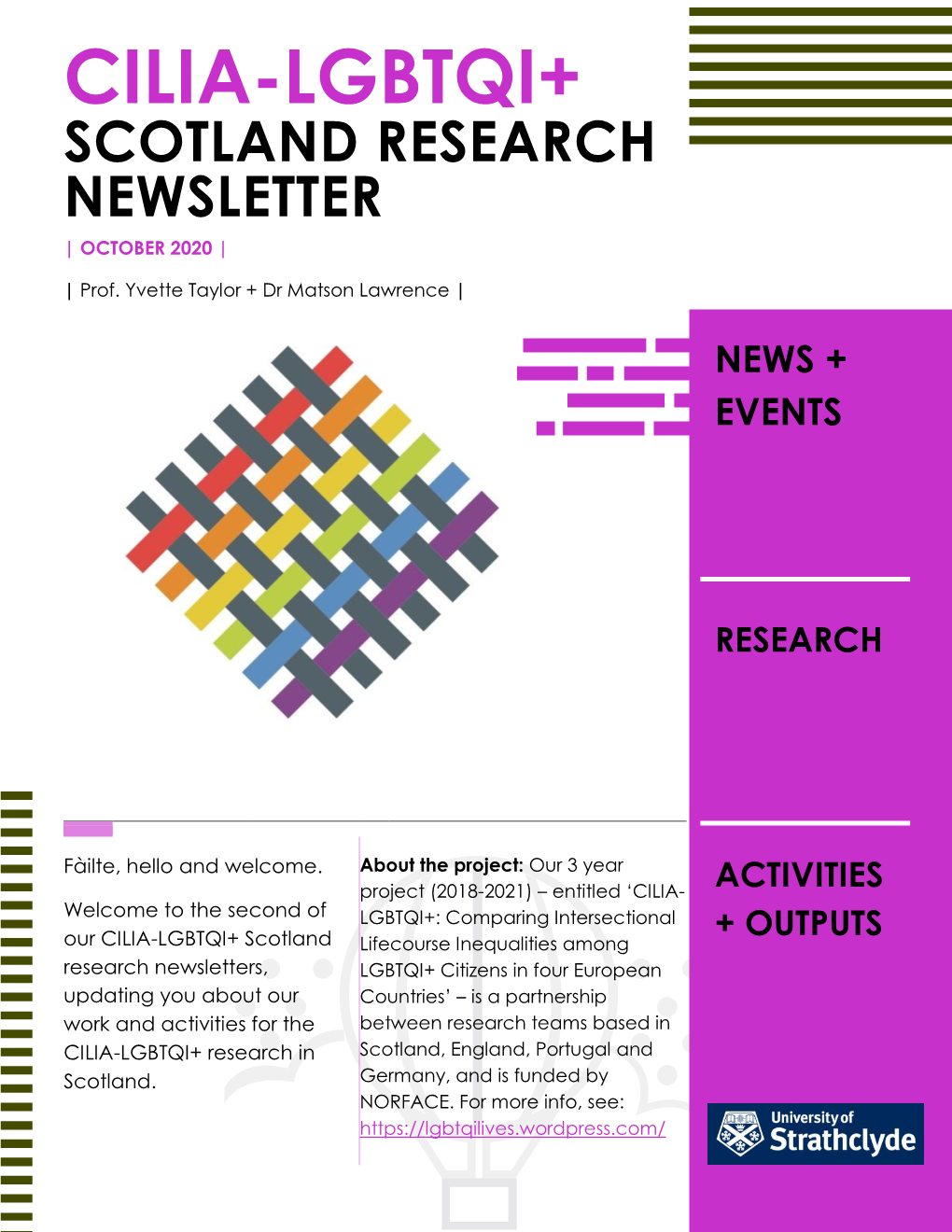 Cilia-Lgbtqi+ Scotland Research Newsletter | October 2020 |