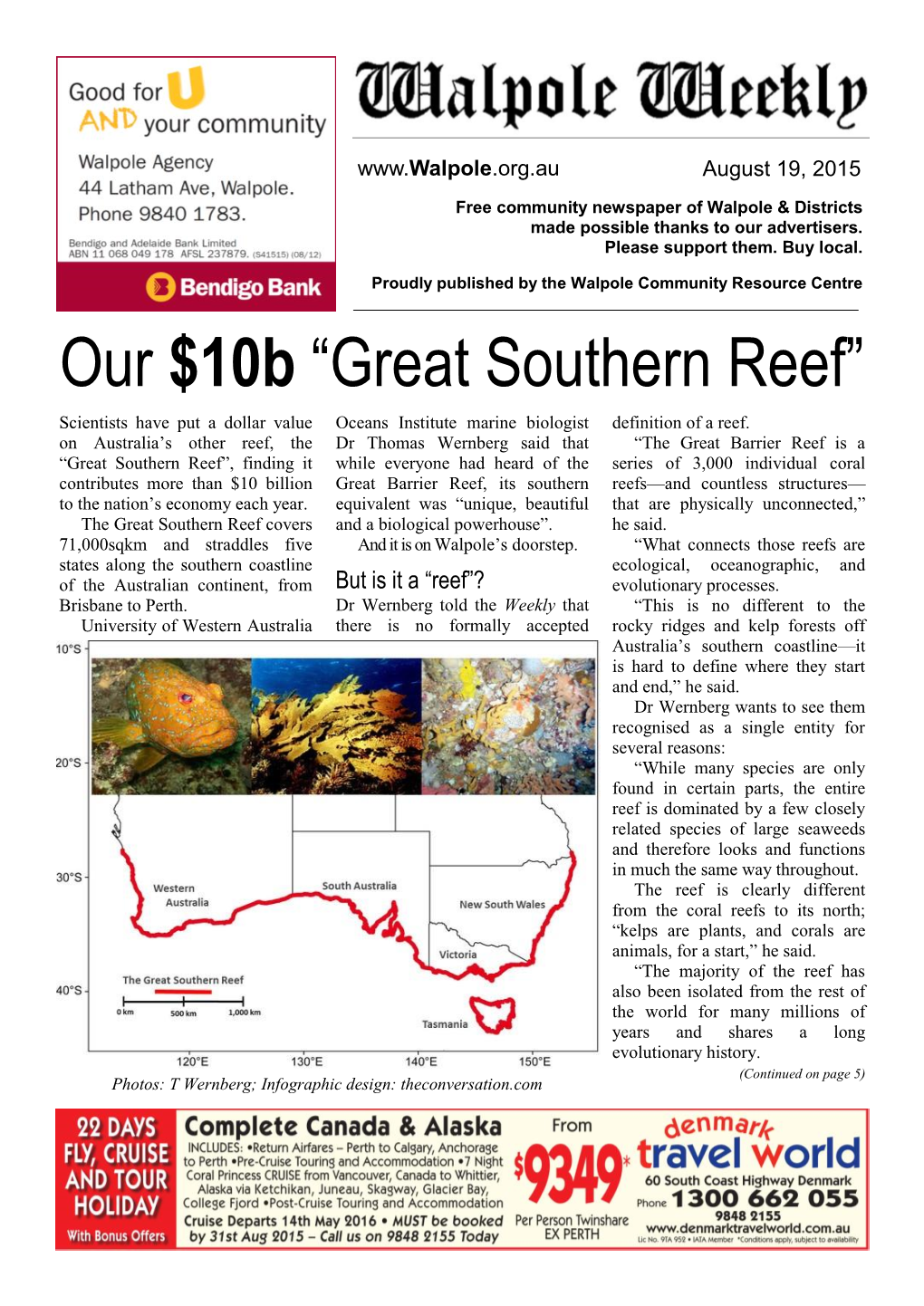 Great Southern Reef” Scientists Have Put a Dollar Value Oceans Institute Marine Biologist Definition of a Reef