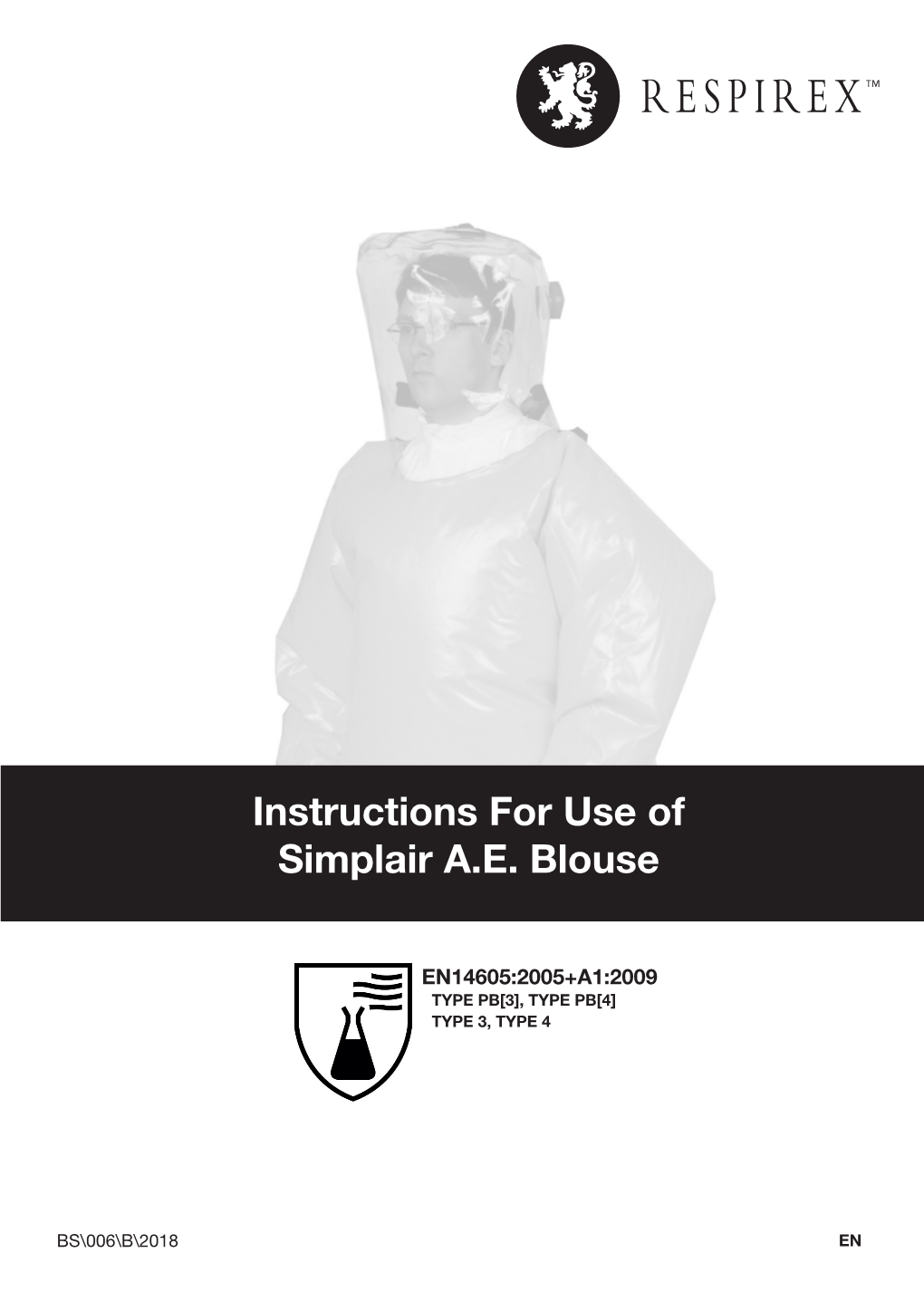 Instructions for Use of Simplair A.E. Blouse