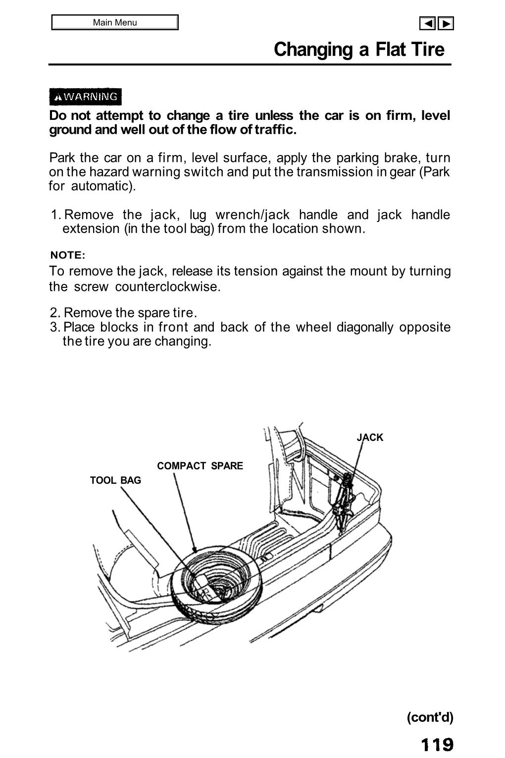 Changing a Flat Tire