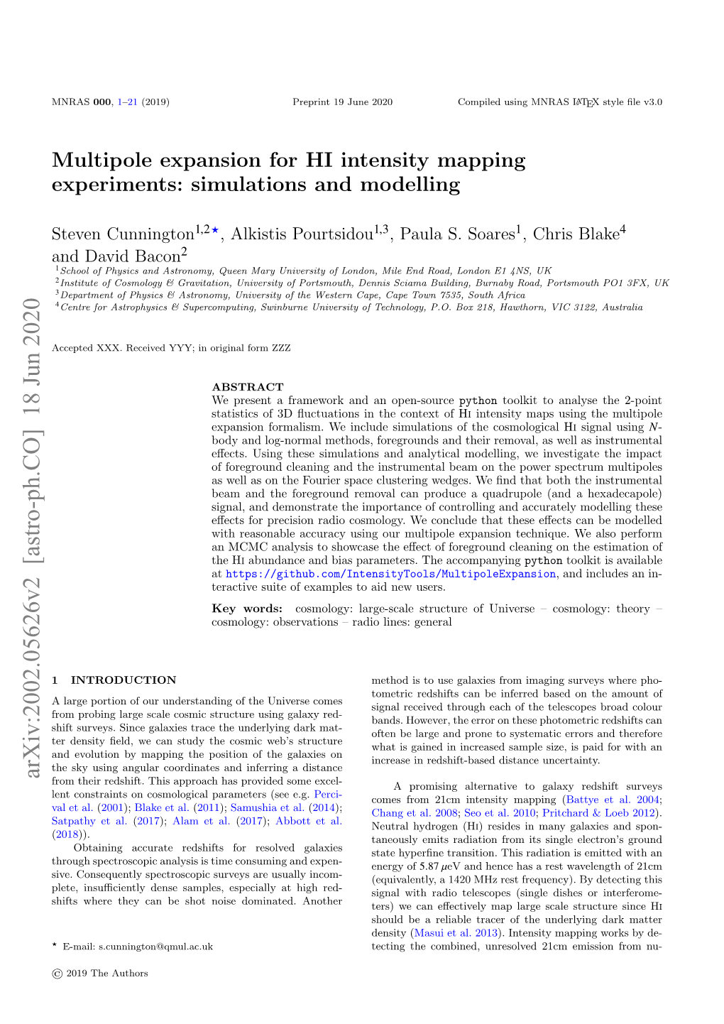 Multipole Expansion for HI Intensity Mapping Experiments: Simulations and Modelling