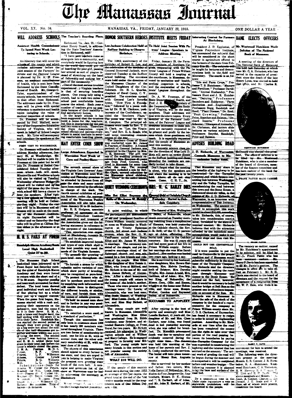 The Manassas Journal 1915 01 22