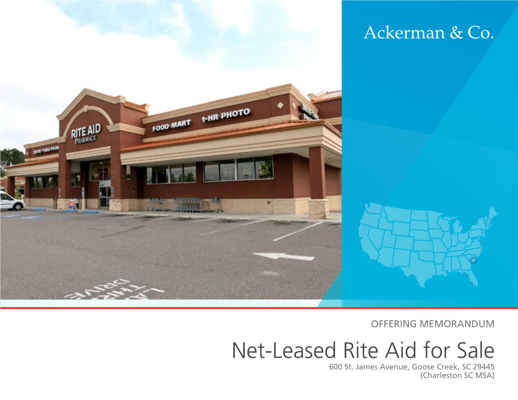 Net-Leased Rite Aid for Sale 600 St